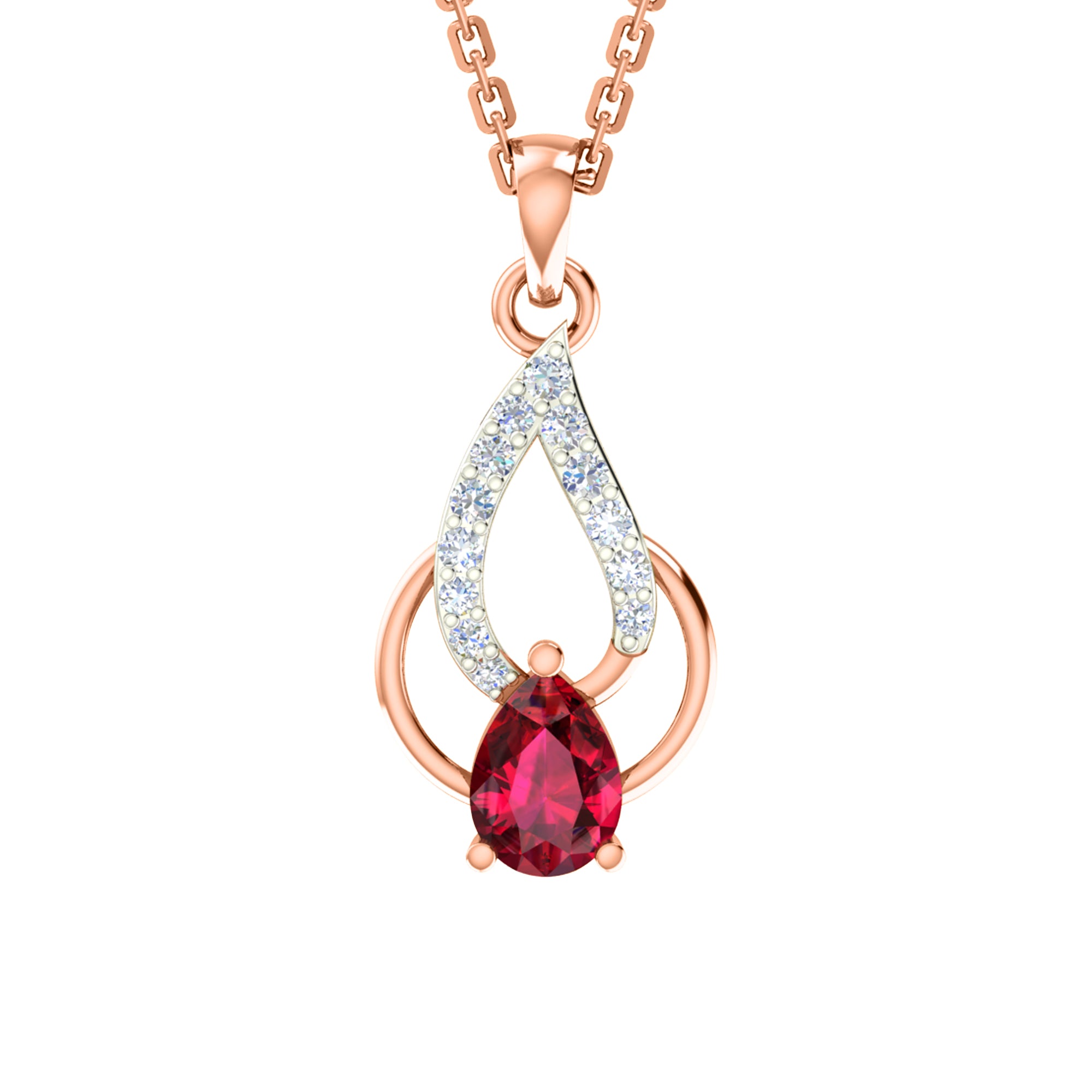 RKC 925 Perak Emas Total 0,36Ct Moissanite Liontin Anting Set Berat 5 gram Dengan Lapis Emas Kuning 14K