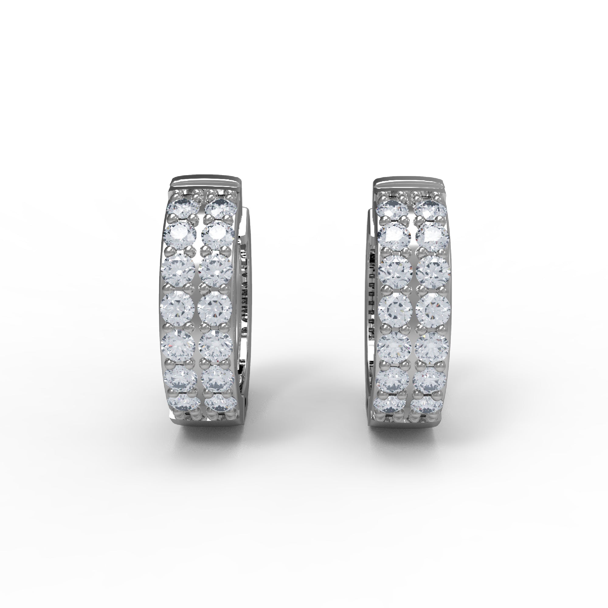 RKC 925 Sterling Silver Clip-On Hoop & Huggies Women Earring 14k Yellow Over Wt 4.50 GM Height 16.00 MM