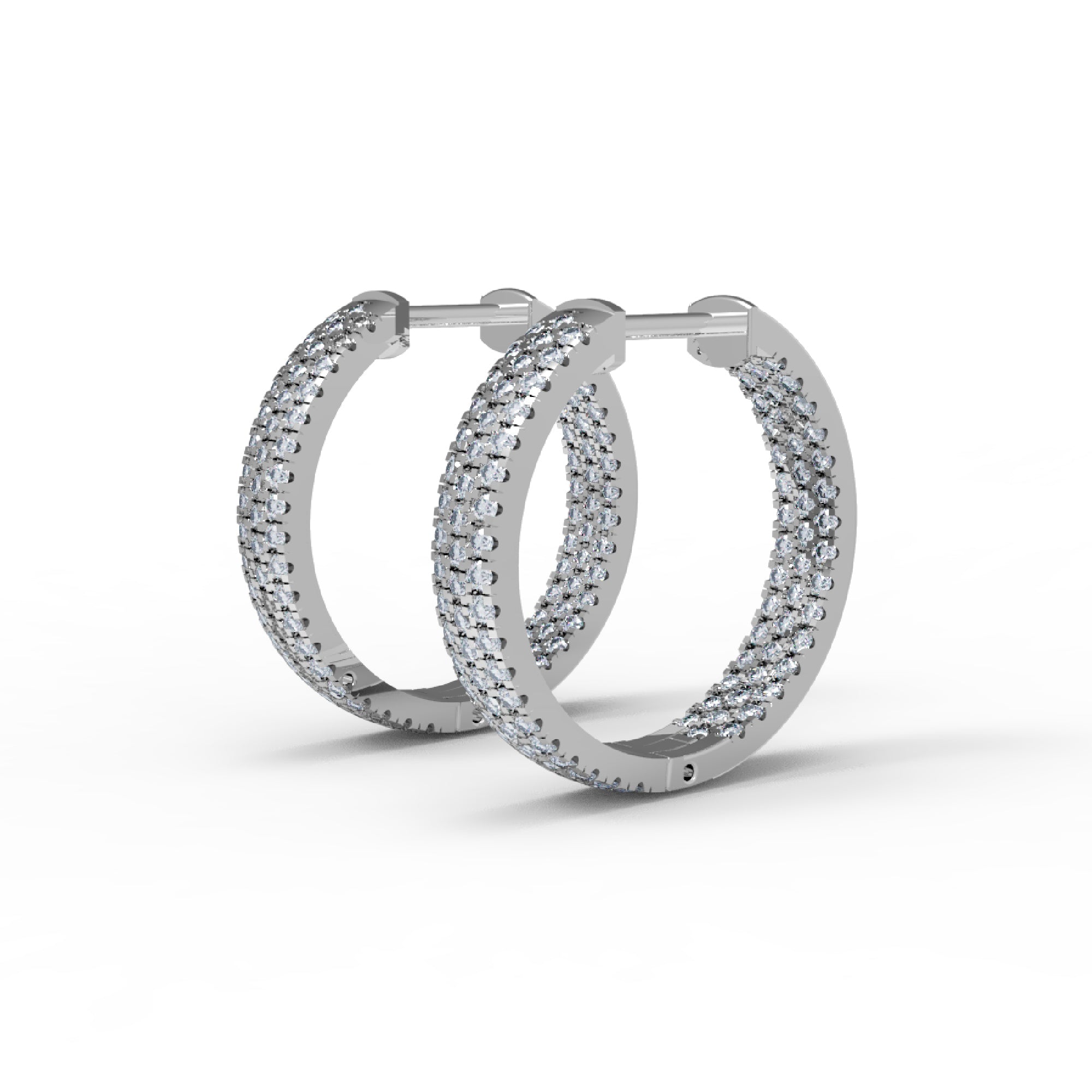 RKC 925 স্টার্লিং সিলভার হুপস এবং Huggies মহিলাদের কানের দুল 14k হলুদ ওভার পণ্য Wt 7.00 GM উচ্চতা 22.00 MM