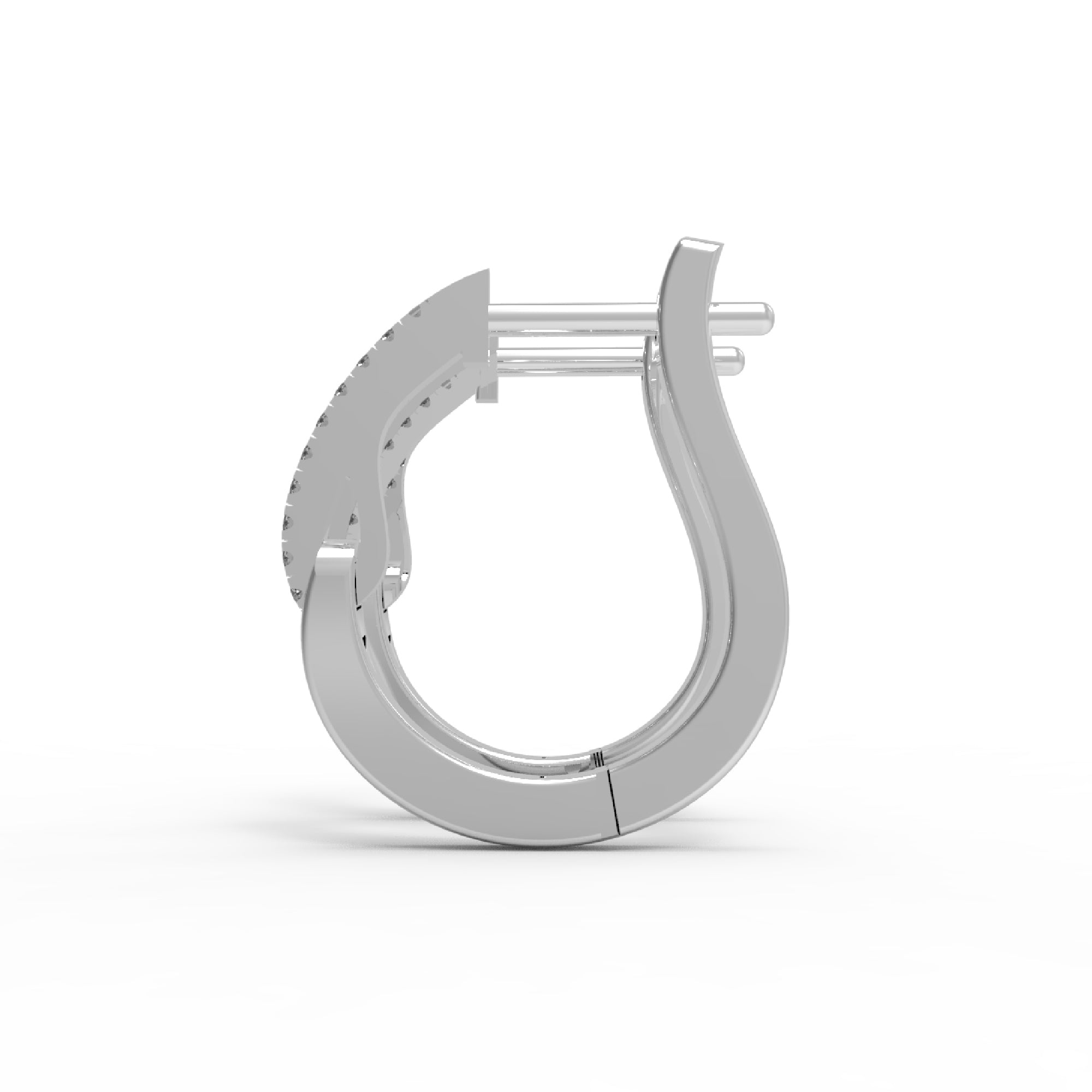 RKC 925 স্টার্লিং সিলভার হুপ মহিলাদের কানের দুল 14k হলুদ ওভার পণ্য Wt 3.40 GM উচ্চতা 19.00 MM