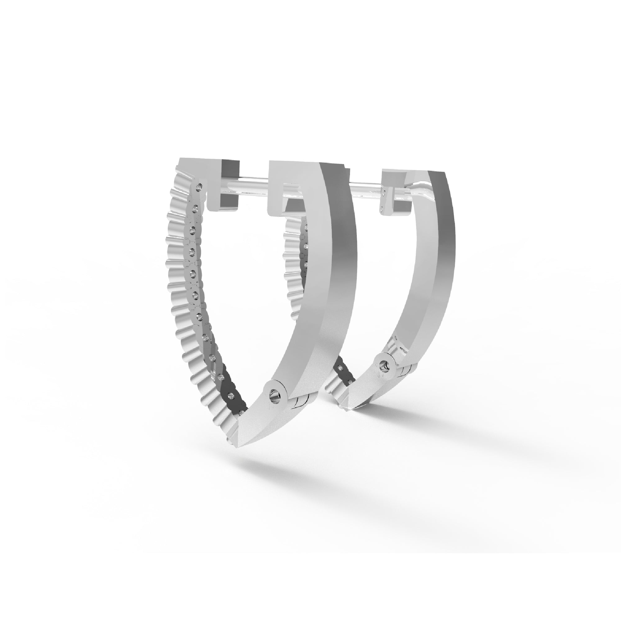 RKC 925 Sterling Silver Minimalist Clip-on Women Earring 14k Yellow Over Product Wt 2.65 GM Height 16.00 MM