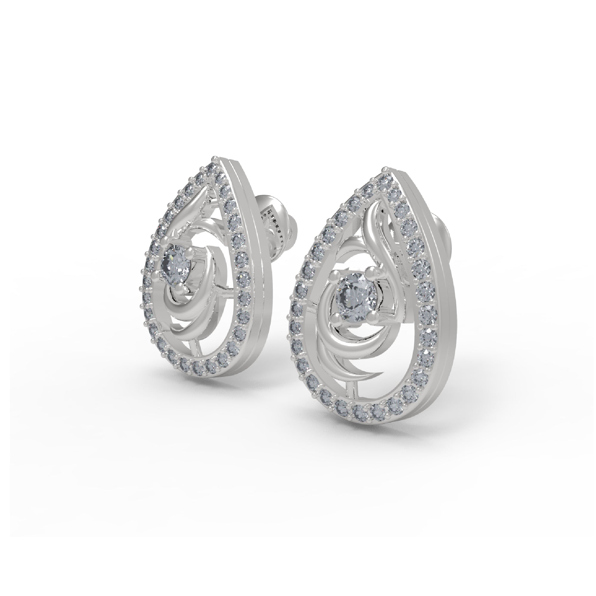 RKC 925 стерлингового срэбра Жаночыя жаночыя завушніцы грушападобнай формы 14 карат Жоўты над прадуктам Вага 2,60 GM Вышыня каменя 12,80 мм