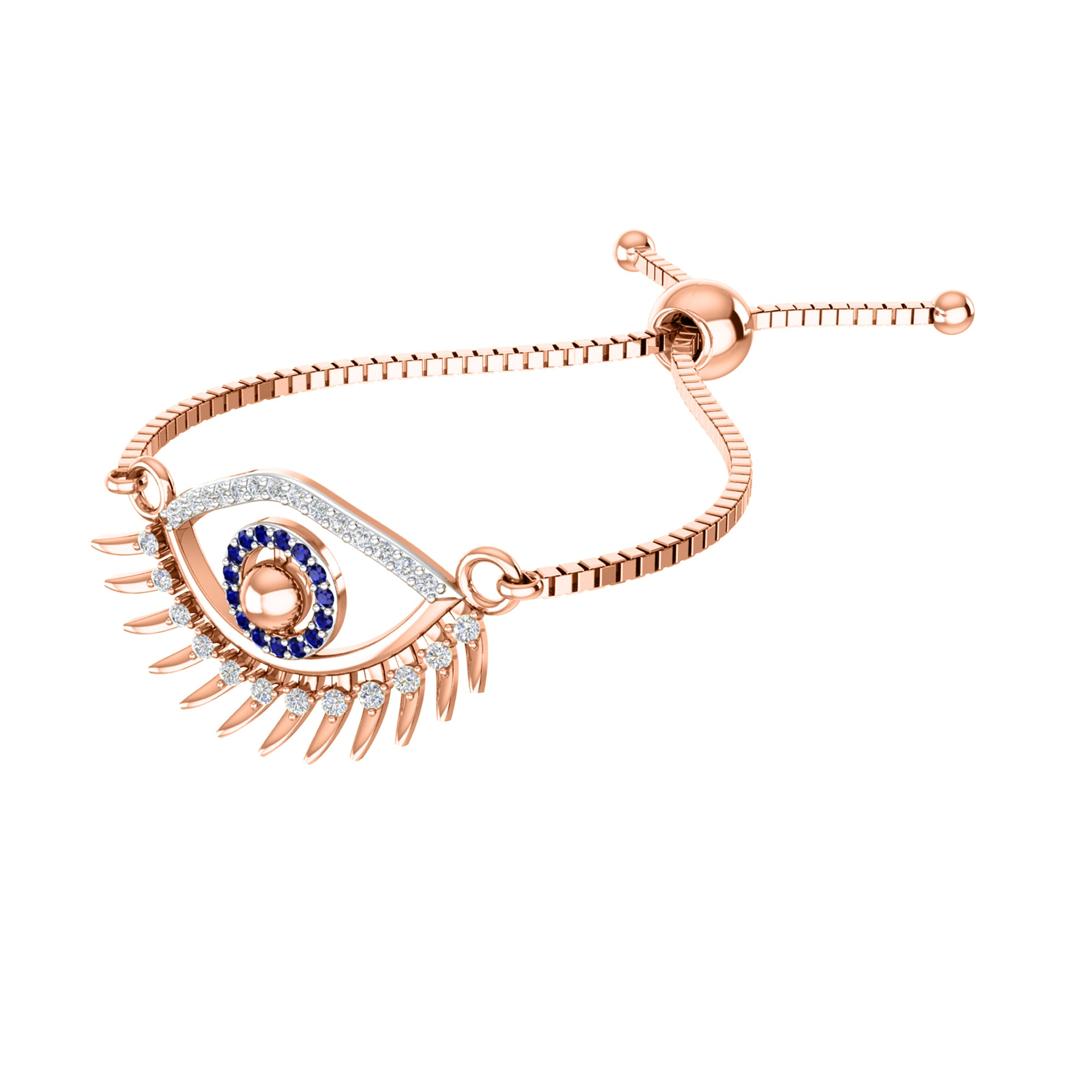 RKC 925 Sterling Silver 0.14Ct Multi Gemstone Women's Bracelet 14K Yellow Gold Plated Wt 3.80 GM Height 10.00mm