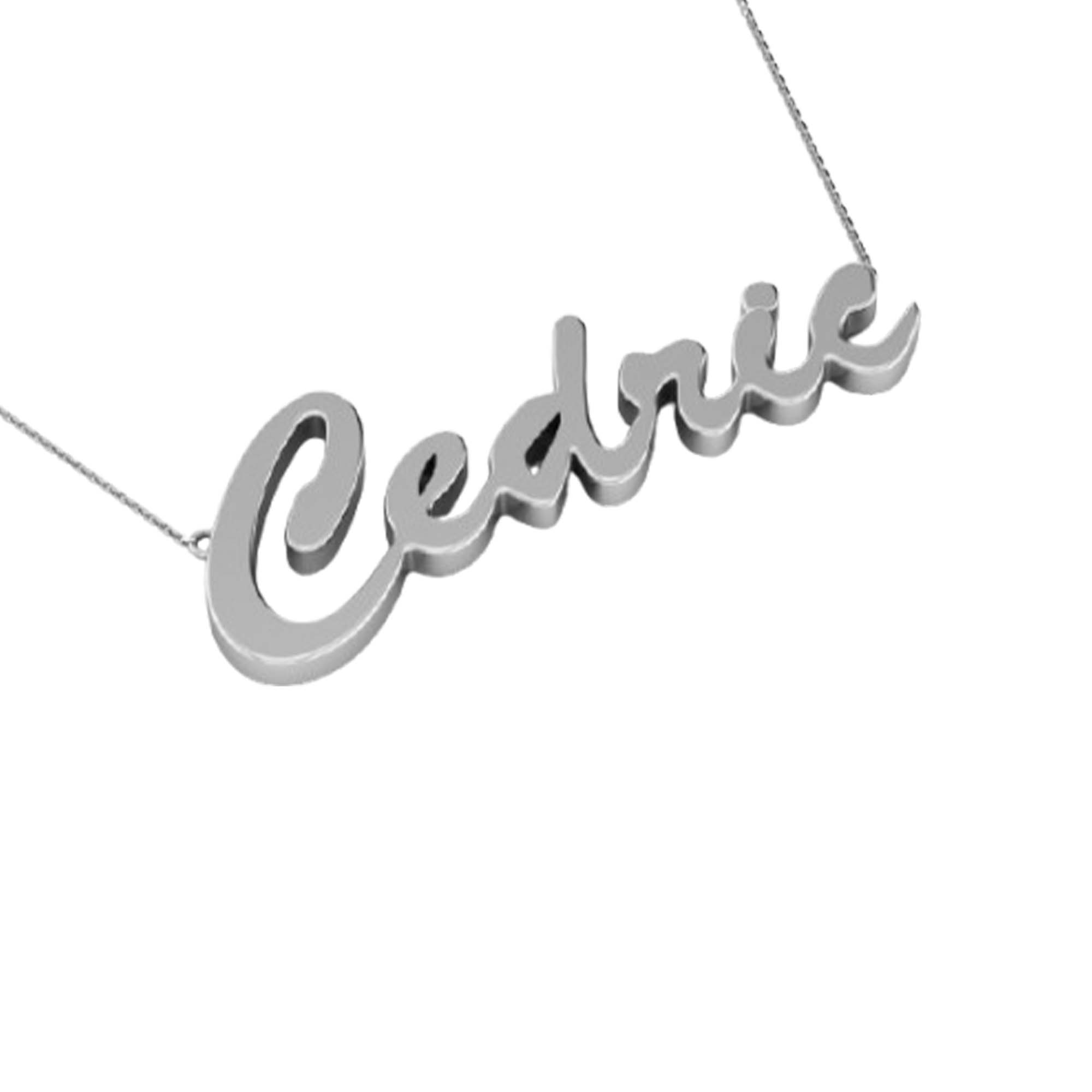 RKC 14k Yellow Gold Plated Beautiful Name Pendant Necklace Customize your Name