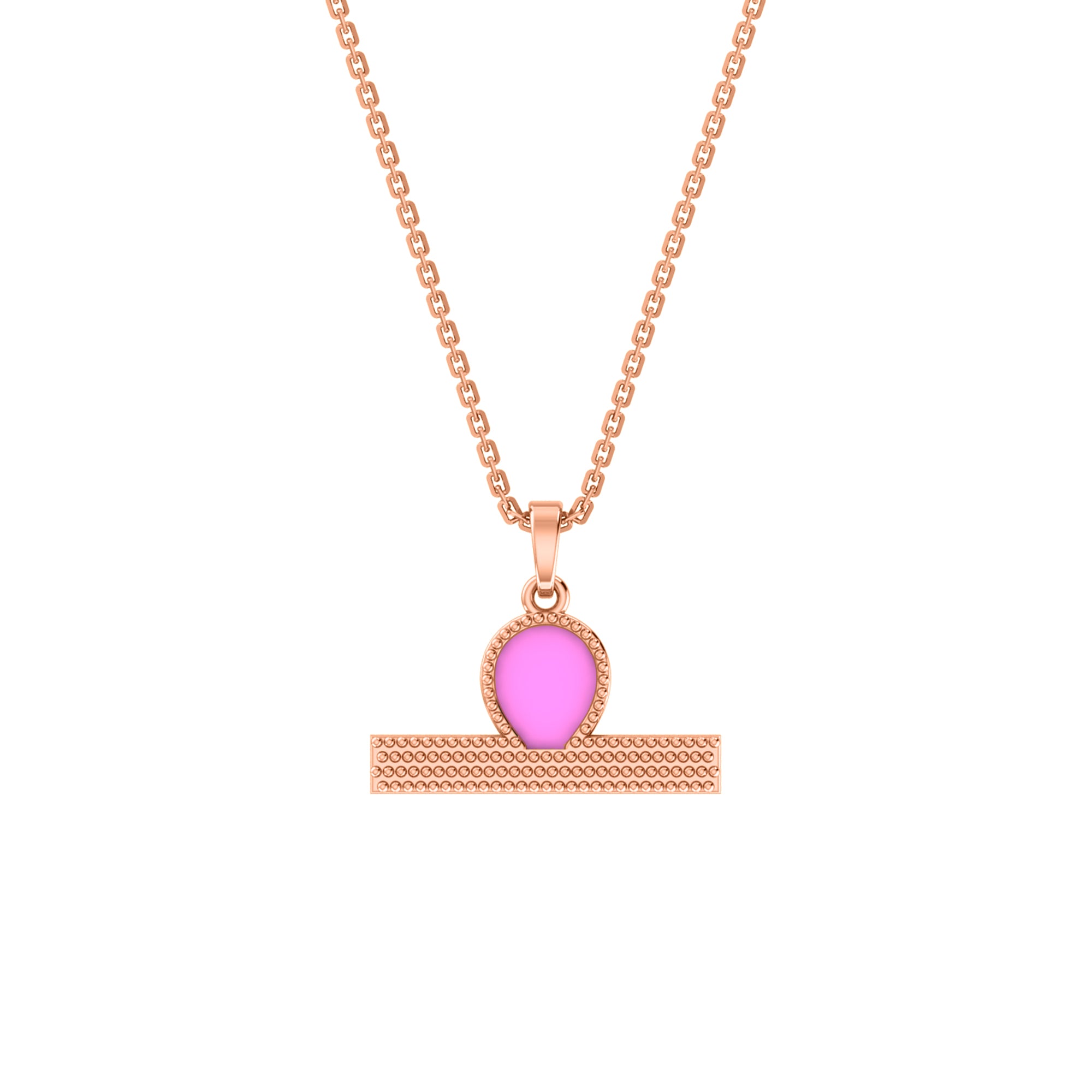 RKC Enamel Pendant 925 Silver Jewelry 14K Yellow Gold Plated Product Weight 4.00gm Height 12.50mm