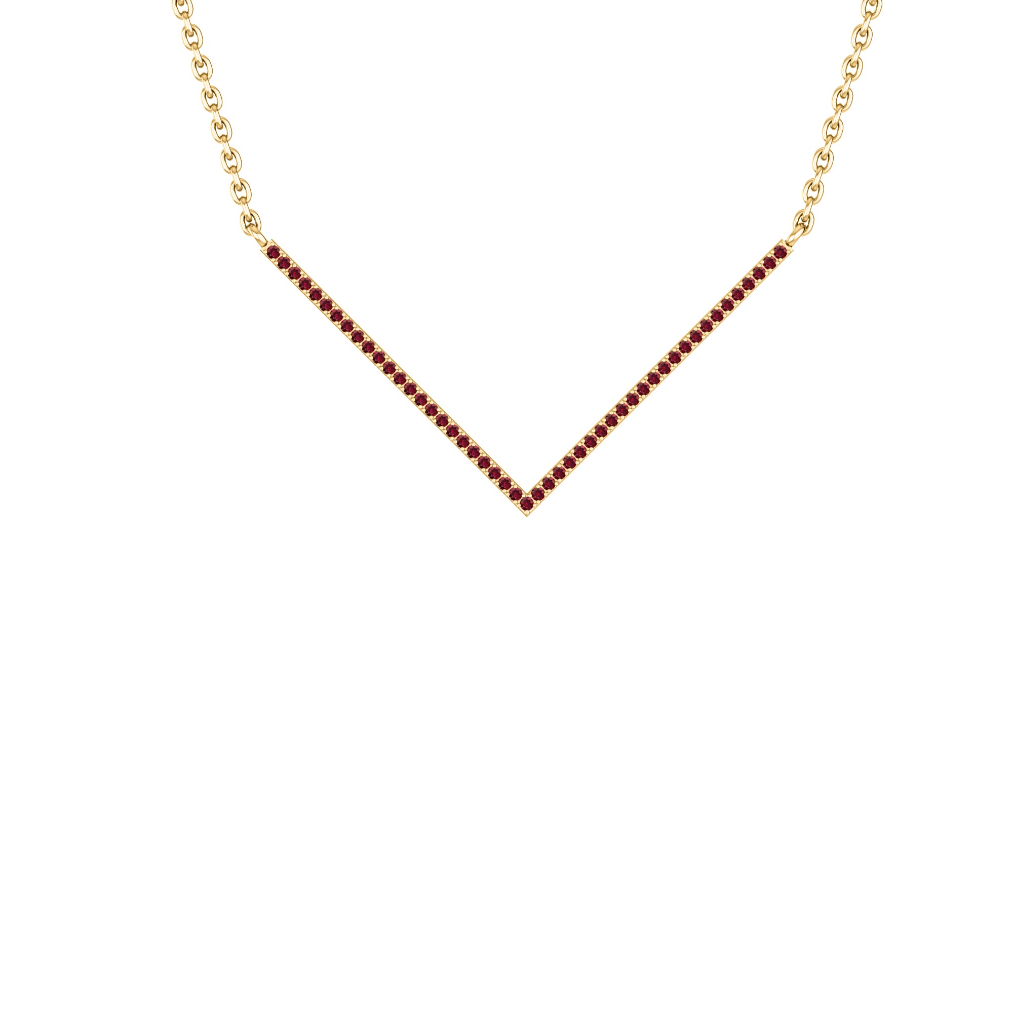 RKC 0.4 CT Moissanite Charm Necklace 925 Silver 14k Rose gold Plated Product Weight 3.5 GM Height 24.00 MM