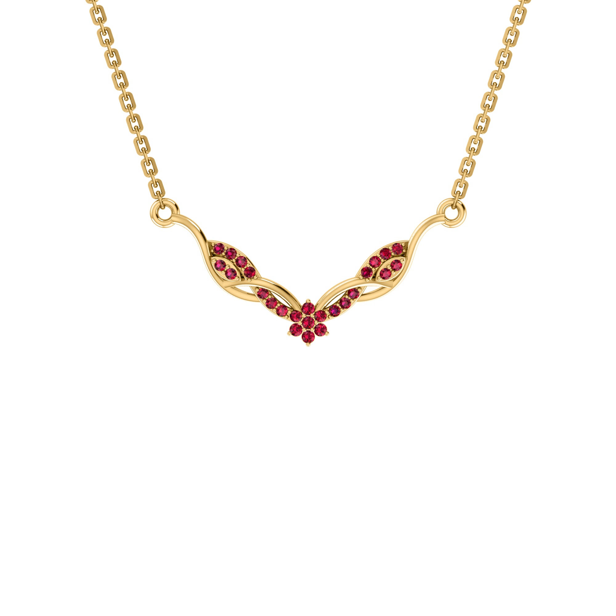 RKC 2.4 CT Charming Moissanite Necklace 925 Silver 14k Yellow gold Plated Product Weight 4.50 GM Height 16.50 MM