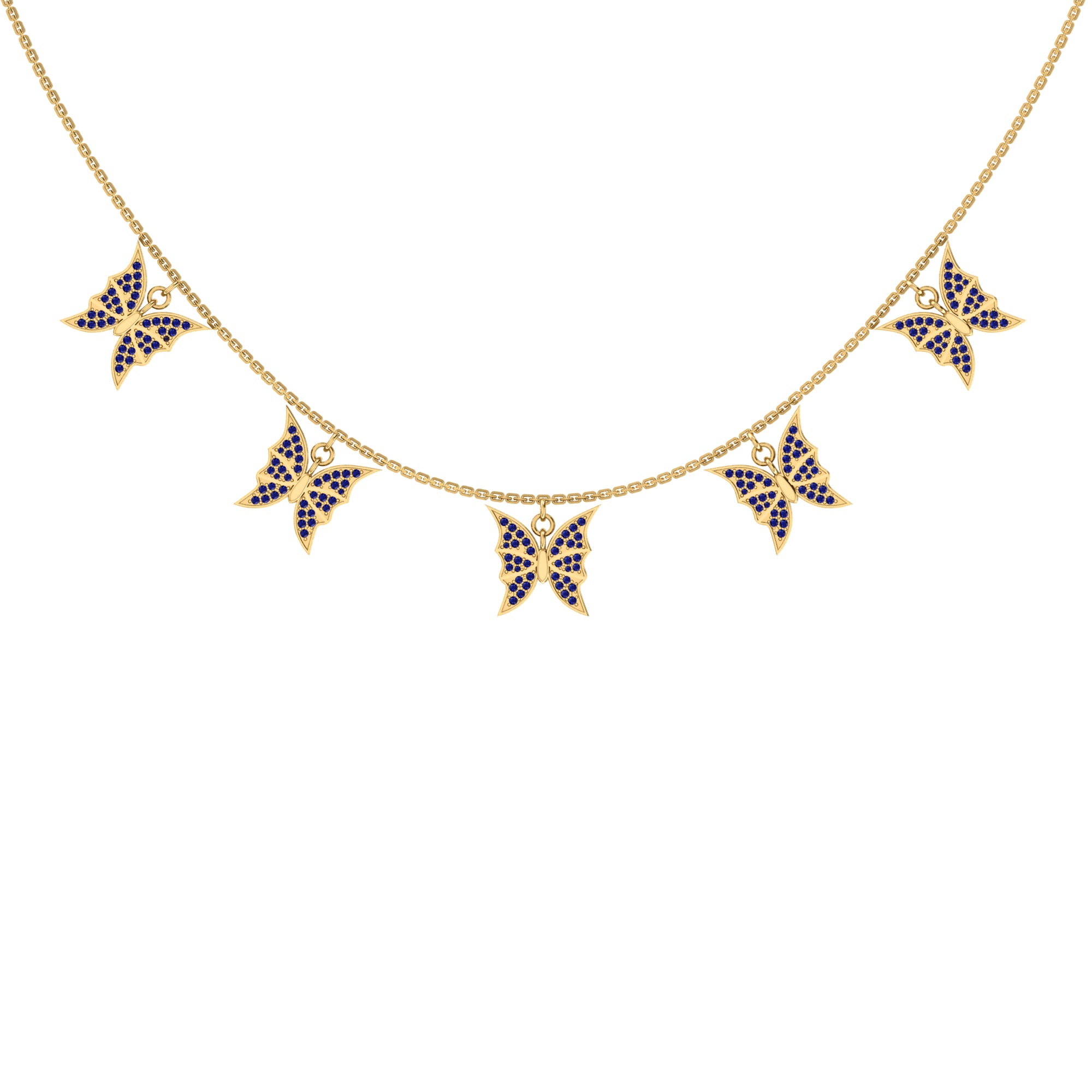 RKC 1.1 CT Moissanite Charming Necklace 925 Silver 14k Yellow gold Plated Product Weight 7.50 GM Height 14.50 MM