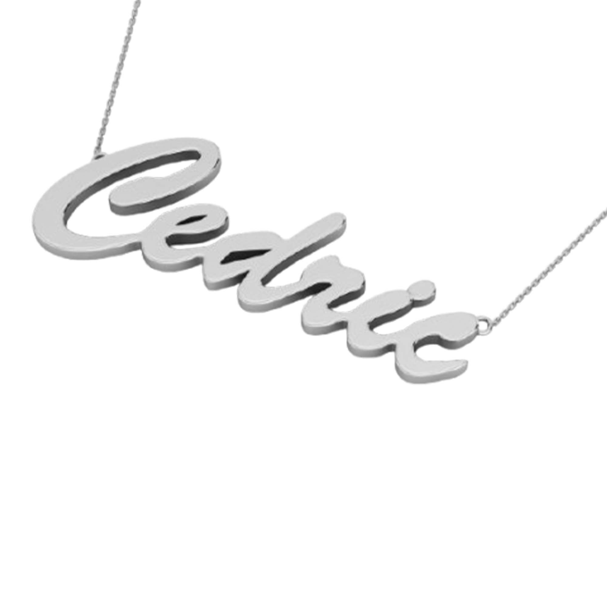 RKC 14k Yellow Gold Plated Beautiful Name Pendant Necklace Customize your Name