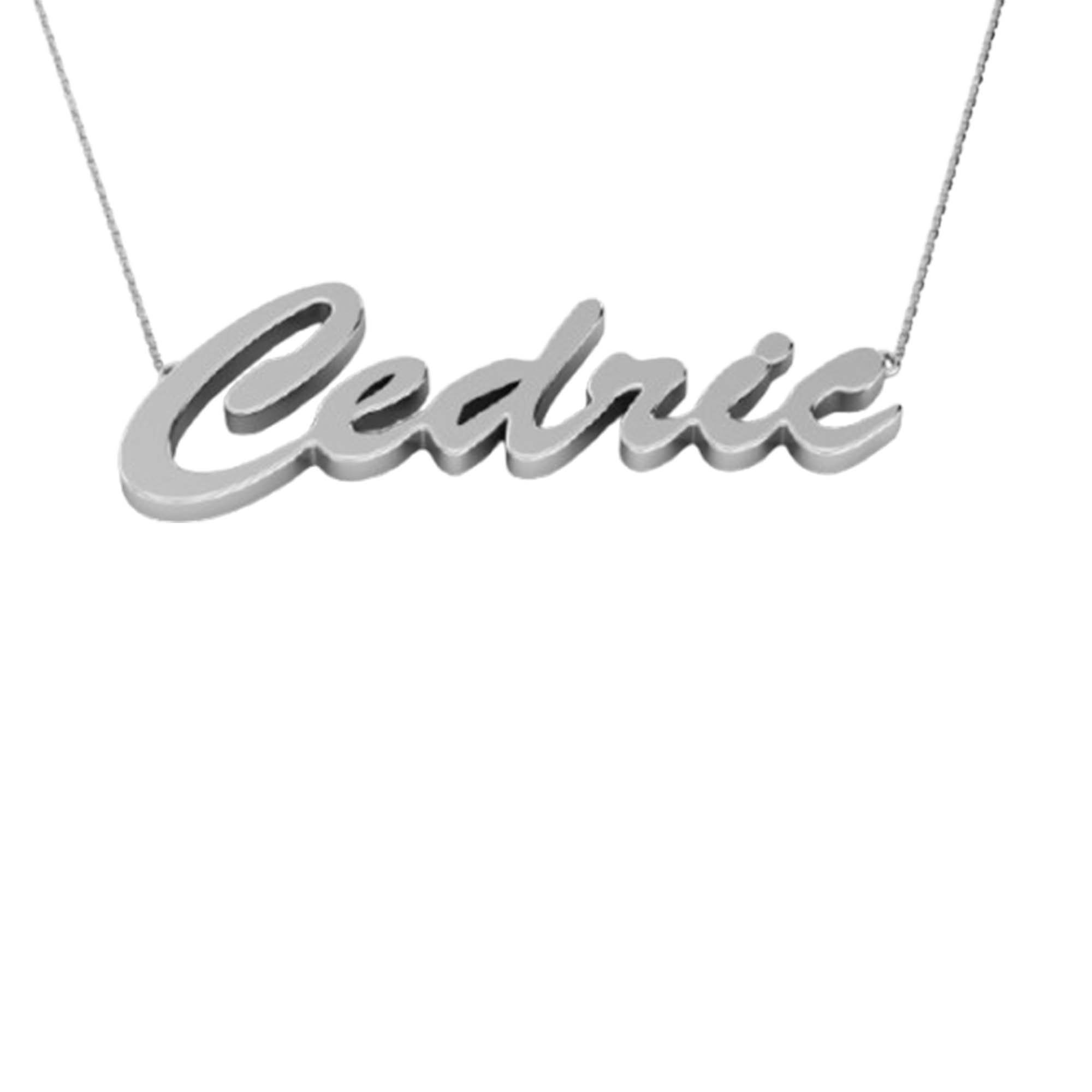 RKC 14k Yellow Gold Plated Beautiful Name Pendant Necklace Customize your Name