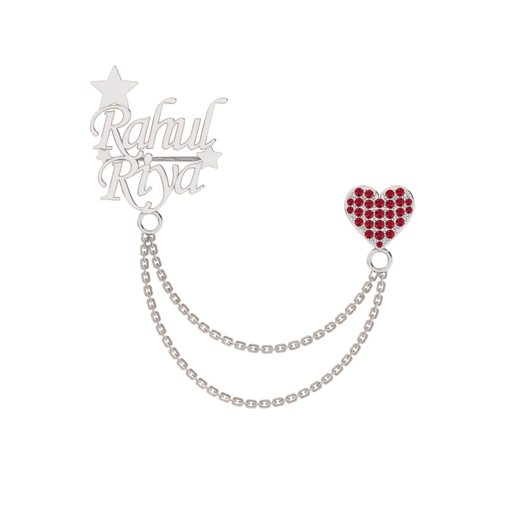 RKC 모이사나이트 925 스털링 실버 브로치 14K 옐로우 골드 도금 제품 중량 4.20GM 높이 26.85MM