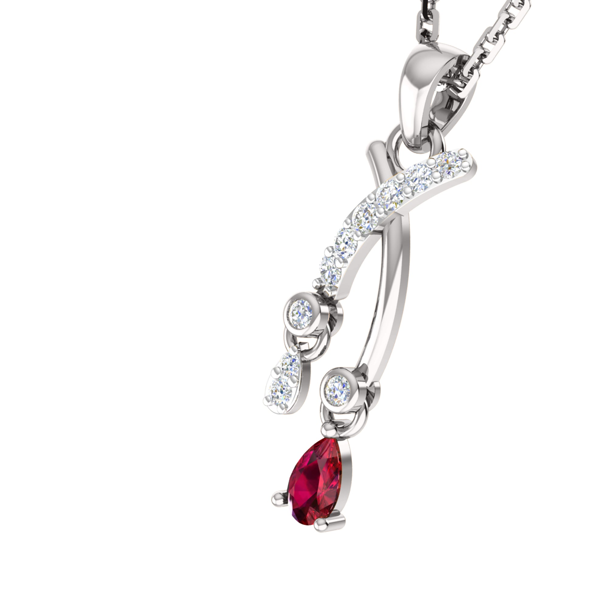 RKC 925 সিলভার গোল্ডেন মোট 0.32Ct রুবি দুল Wt 3.50gm এবং Wt কানের দুল 1.30gm সেট 14K রোজ গোল্ড প্লেটেড