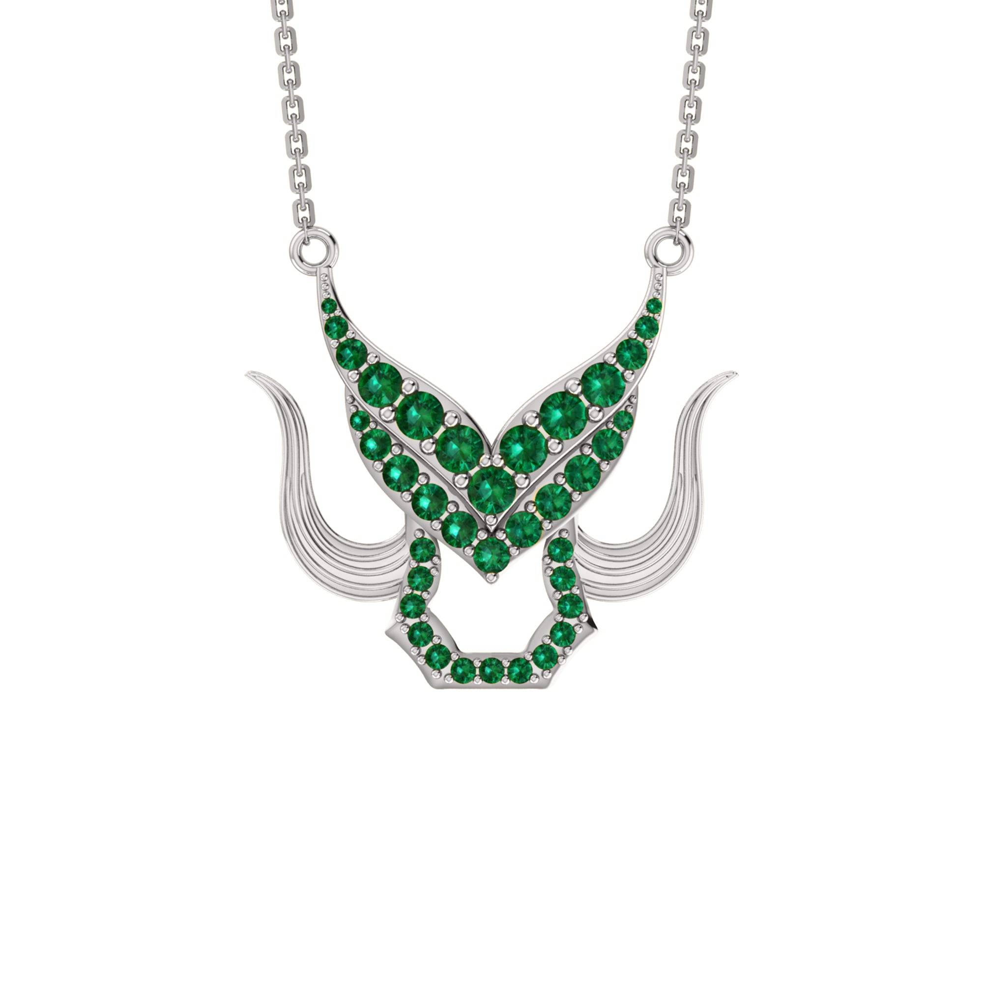 Γοητευτικό κολιέ RKC 2.73Ct Moissanite 925 Ασήμι 14 καρατίων Κίτρινο επιχρυσωμένο Βάρος προϊόντος 7.00gm Ύψος 26.00mm