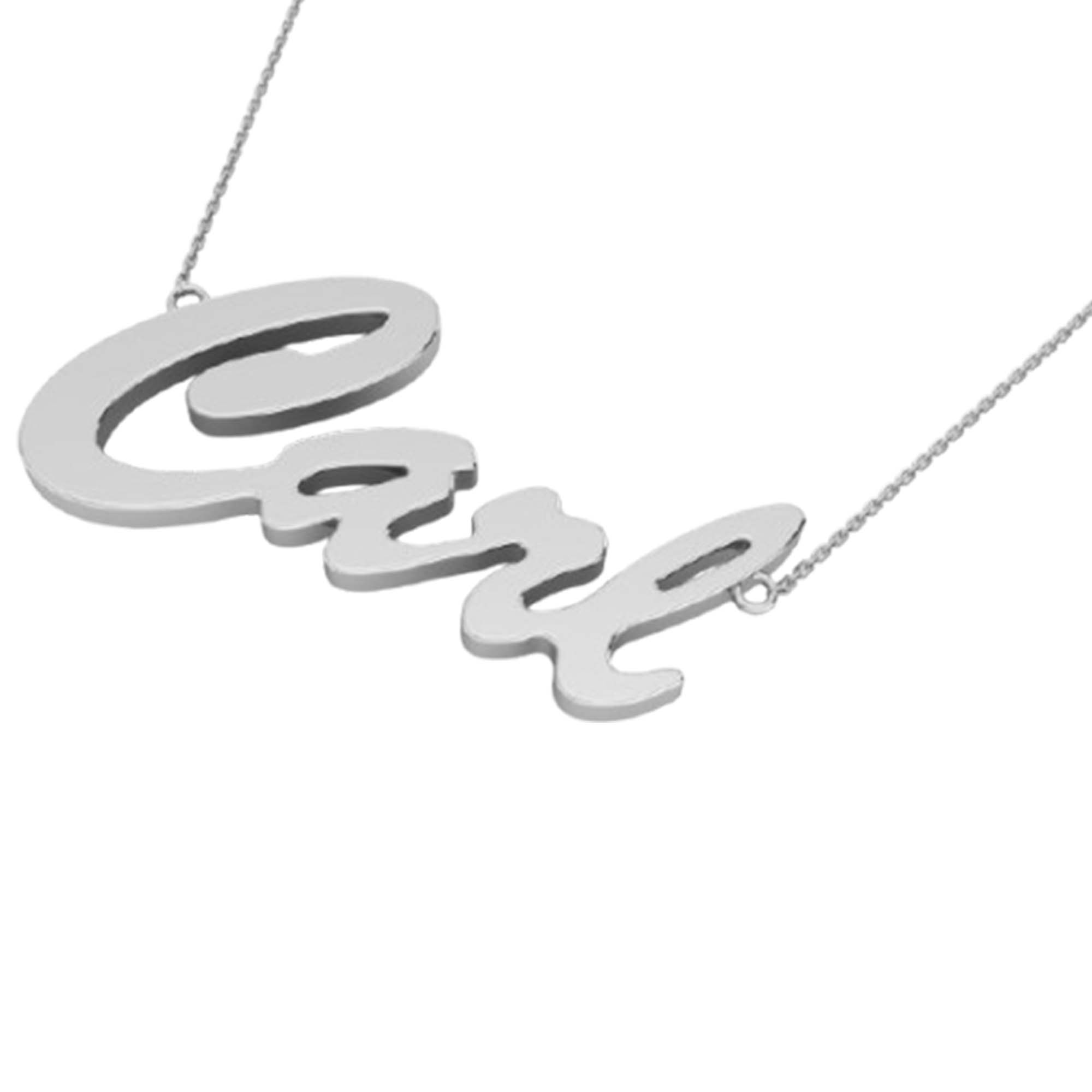 RKC Unique Style Initial Name Pendant Necklace 14k Yellow Gold Plated