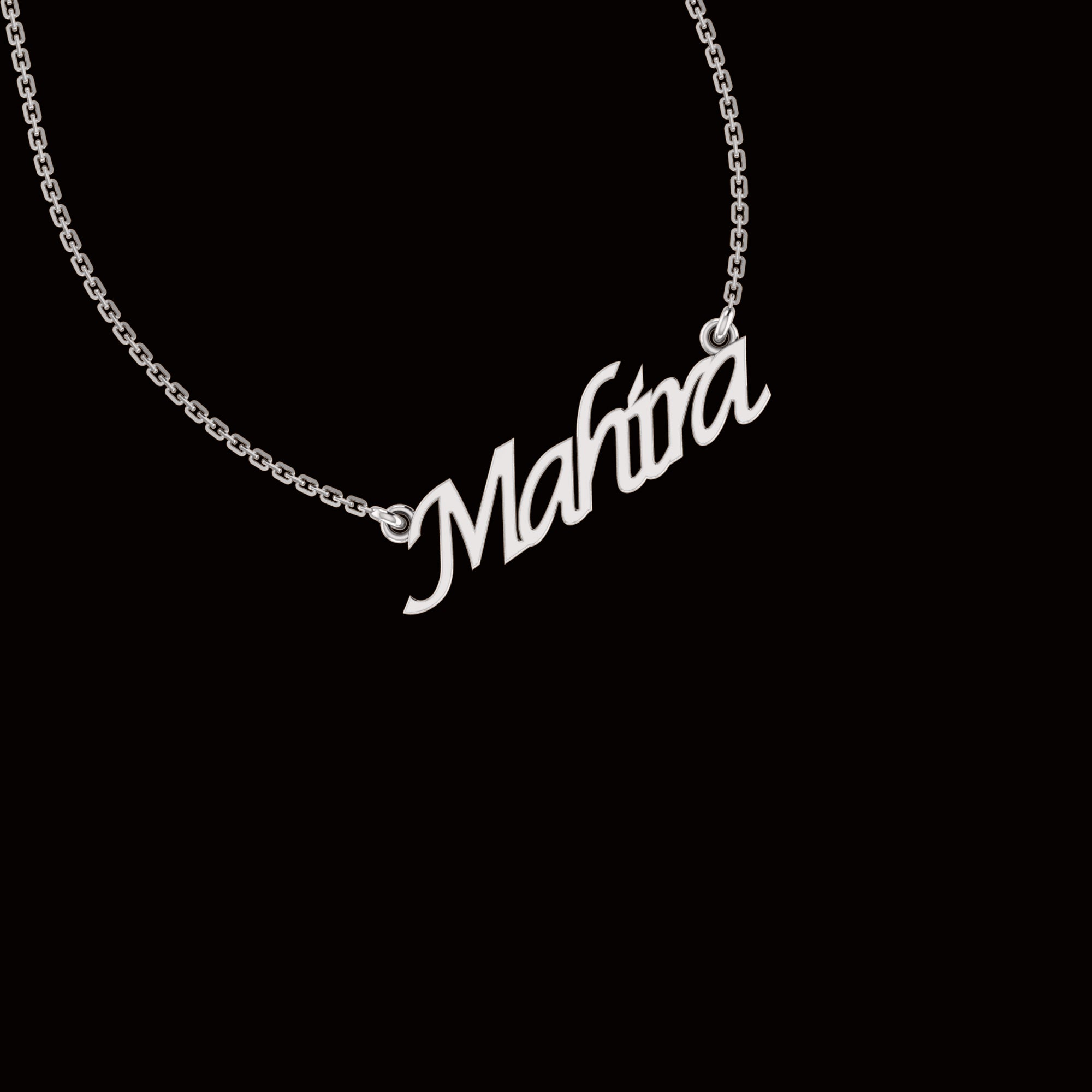 RKC Letter Name Pendant Necklace 925 Silver Jewelry 14K Rose Gold Plated Product Weight 3.60 GM Height 9.70 MM