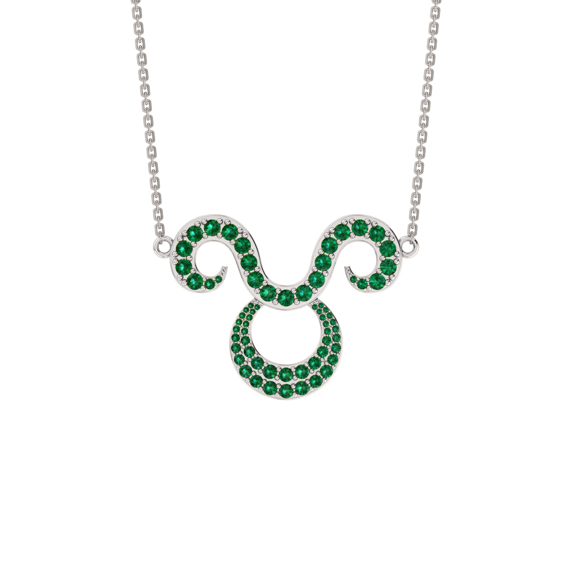 RKC 1.60Ct Moissanite Charming Aries Necklace Set 925 Silver 14k Yellow Gold Plated Weight 5.00gm Height 25.40mm