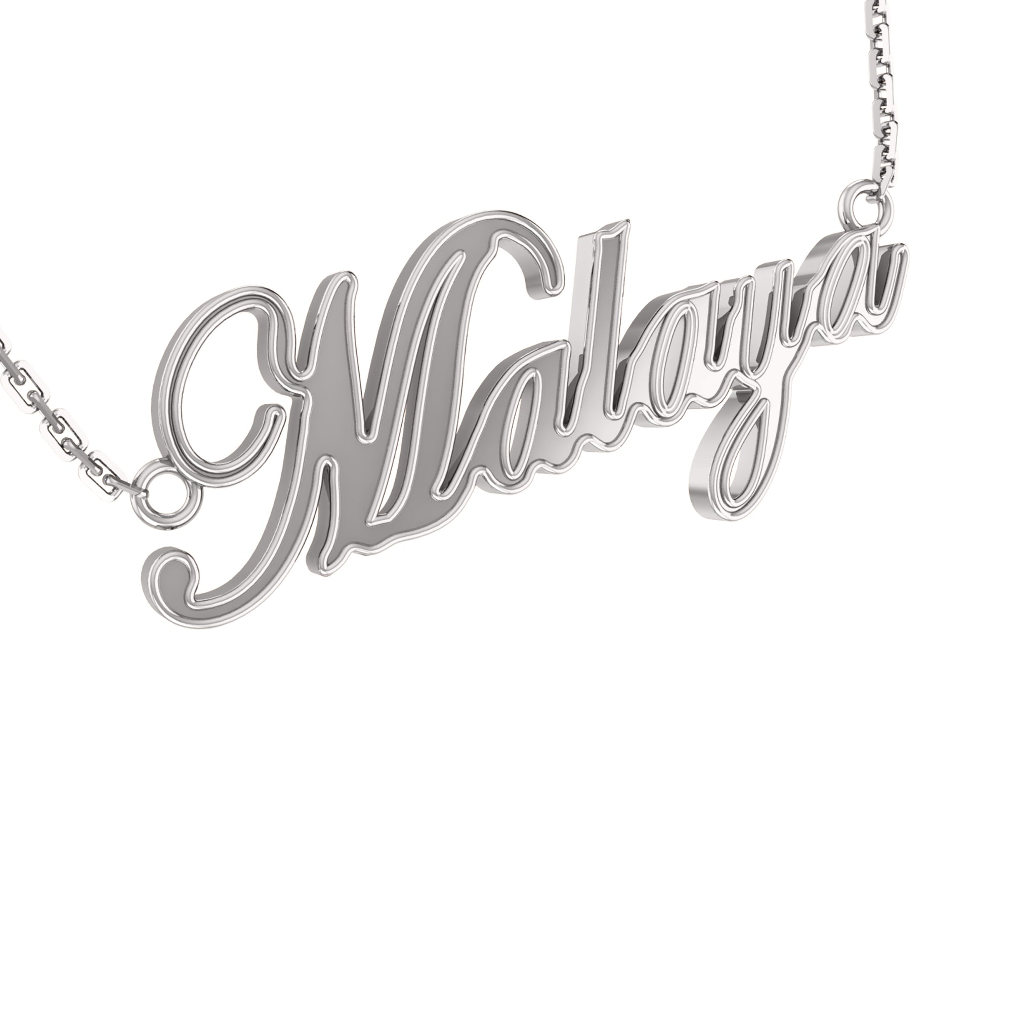 RKC Name Customised Pendant Necklace 925 Silver Jewelry 14K Rose Gold Plated Product Weight 5.00 GM Height  15.50 MM