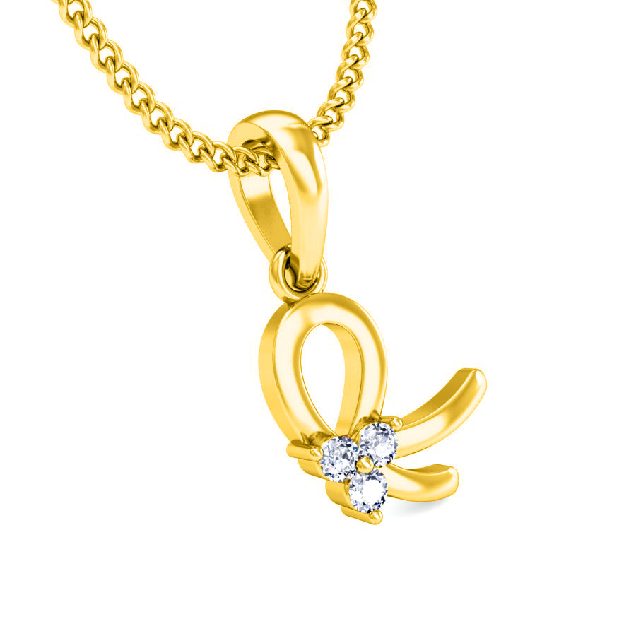 RKC উপাদেয় 925 সিলভার 0.03 Ct ময়সানাইট দুল 14K হোয়াইট গোল্ড ফিনিশ Wt 2.6gm উচ্চতা 14 মিমি