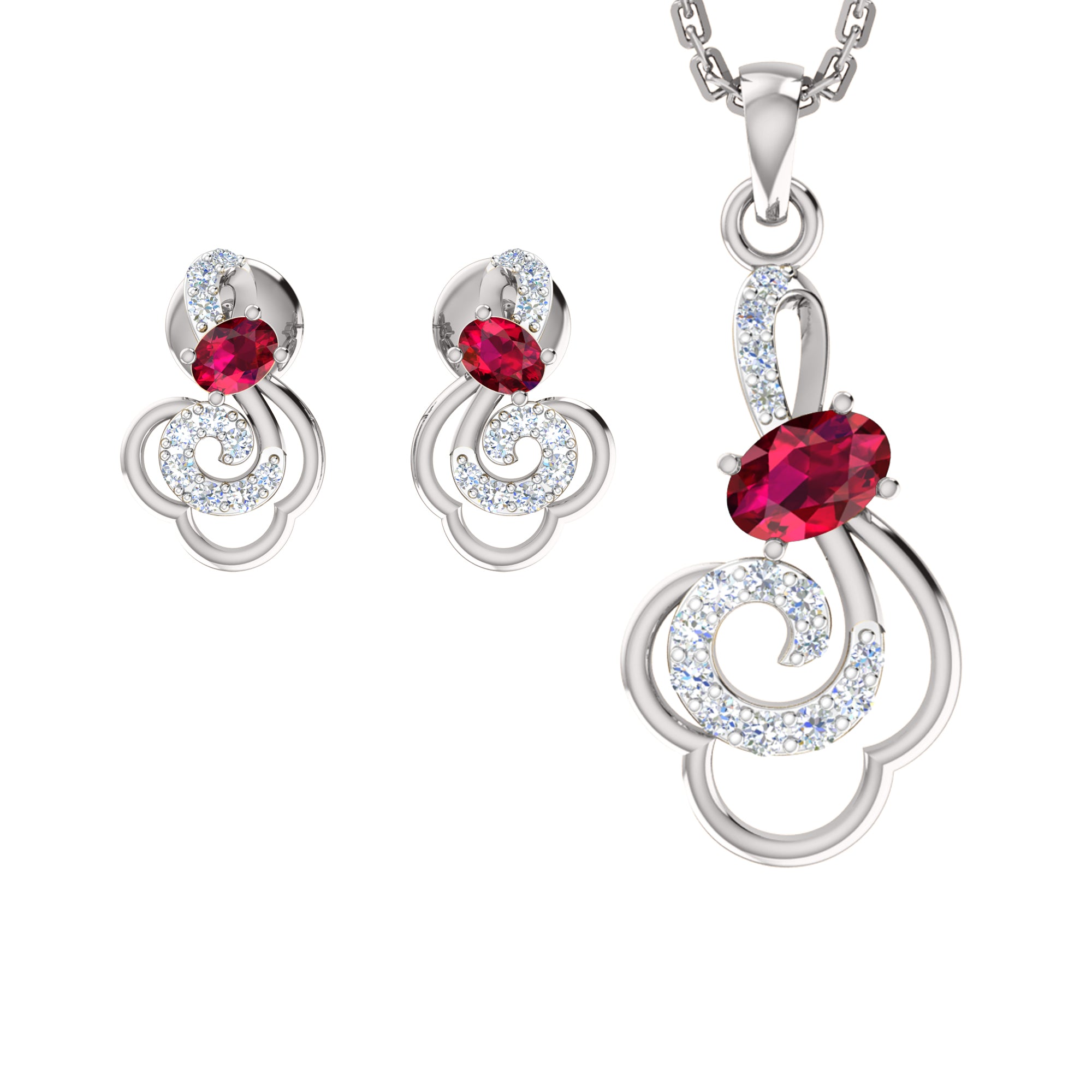 RKC 925 Silver Golden Total 0,41 Ct moissanite medál 4,00 g és 2,50 g súlyú fülbevaló készlet 14 karátos sárga arannyal