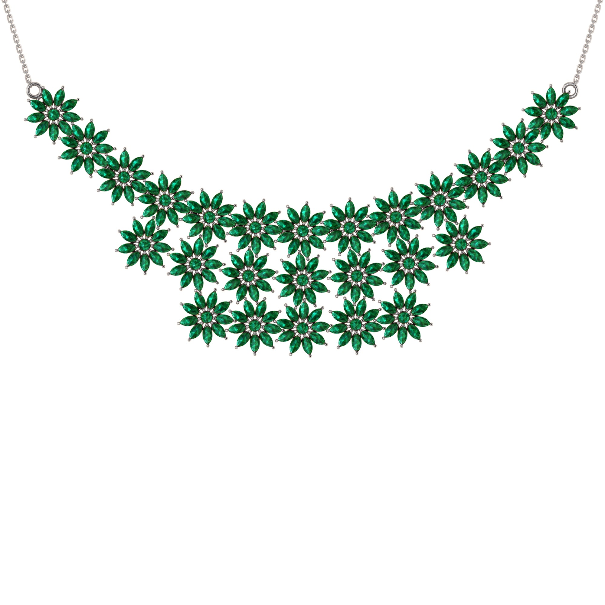 RKC 24.00 CT Moissanite Charming Necklace 925 Silver 14k Rose gold Plated Product Weight 18.00 GM