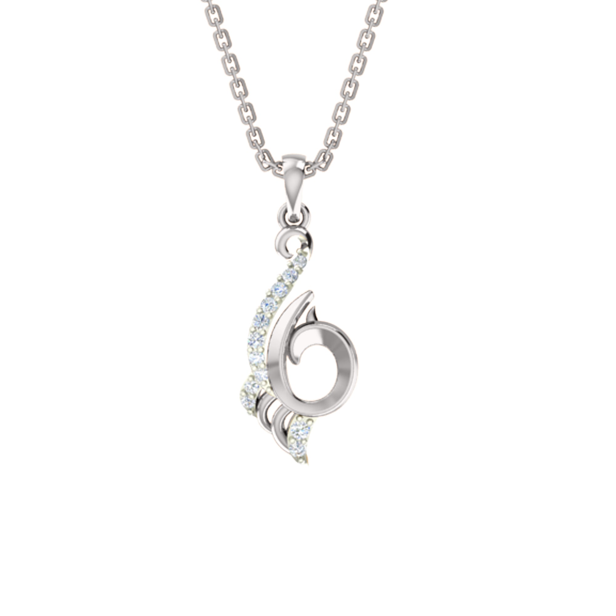 RKC 925 સિલ્વર ગોલ્ડન ટોટલ 0.21Ct મોઈસાનાઈટ પેન્ડન્ટ Wt 3.30gm અને Wt એરિંગ 1.60gm સેટ 14K યલો ગોલ્ડ પ્લેટેડ સાથે