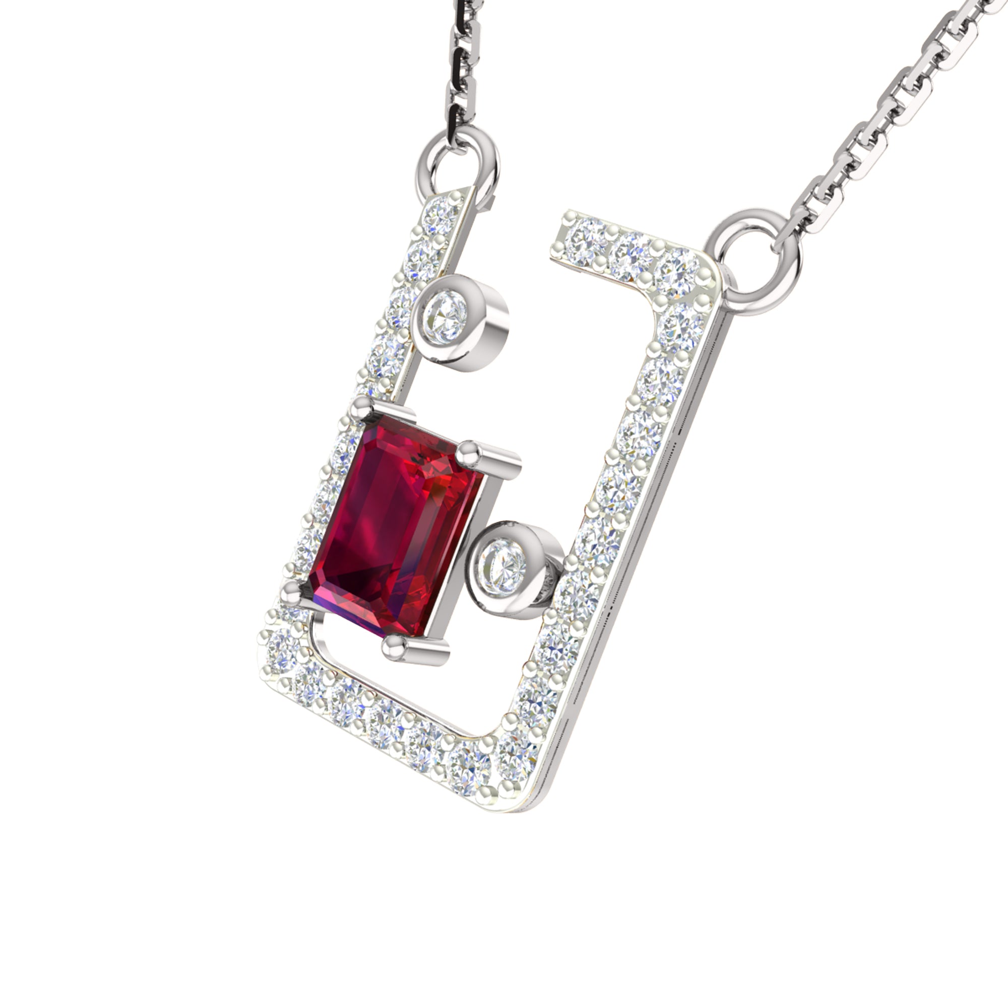 RKC 925 Срэбра Залаты Усяго 1,00 карата Рубінавы кулон Вага 3,70 г і завушніцы 2,10 г Камплект з пакрыццём з 14-каратнага жоўтага золата