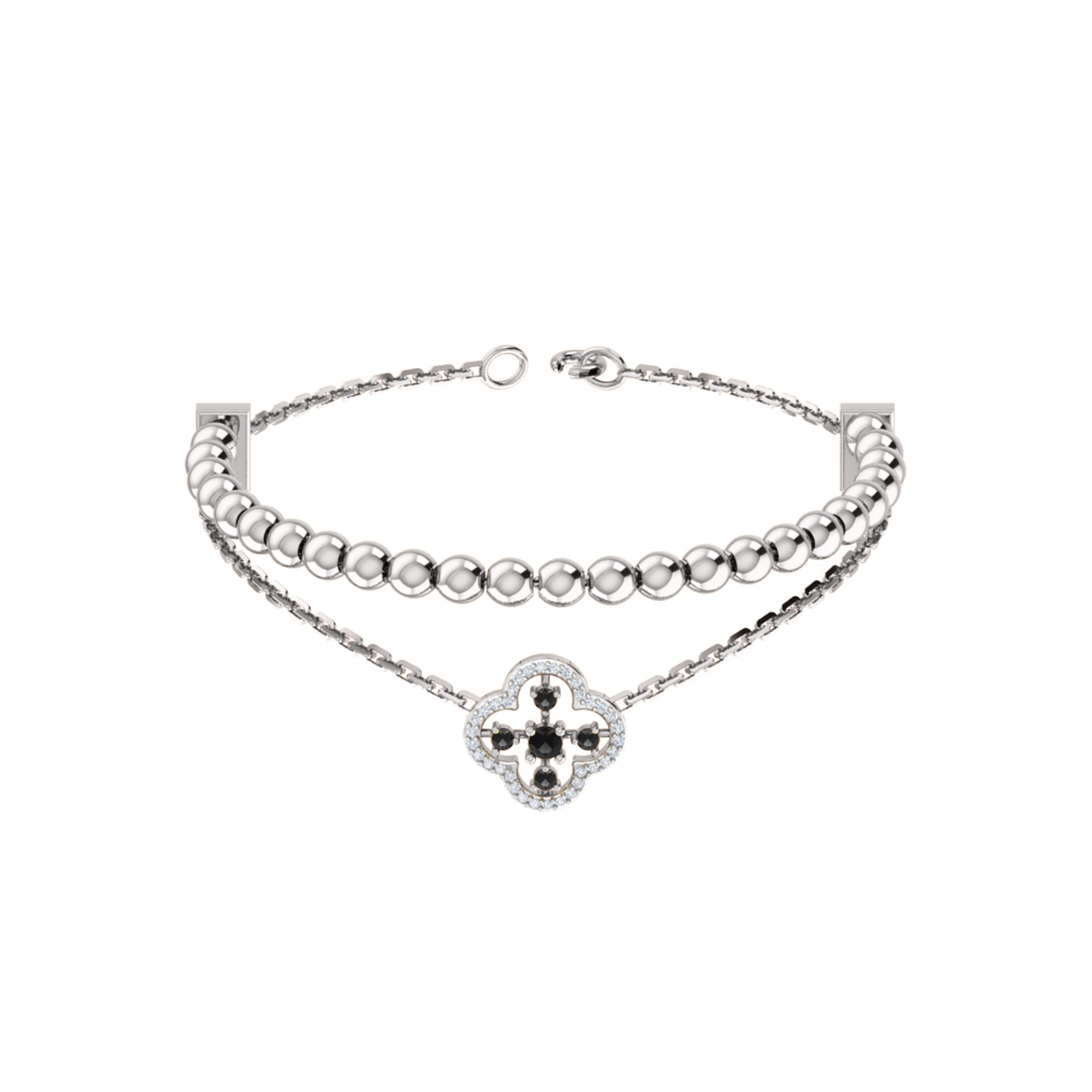 Bracciale da donna in argento sterling RKC 925 con moissanite da 0,39 ct, placcato in oro giallo 14 carati, peso 11,50 g