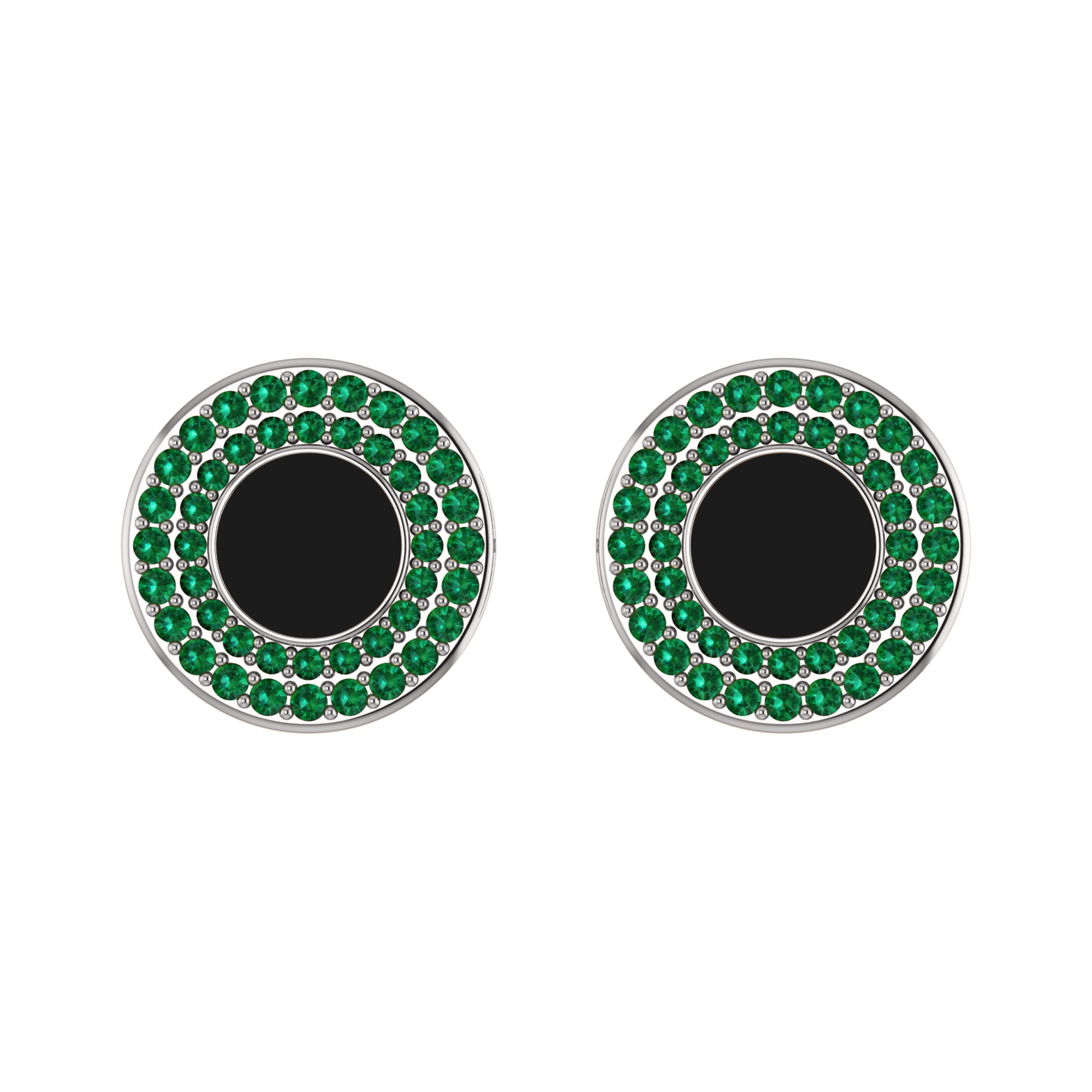 RKC モアッサナイト 925 スターリング シルバー カフリンクス 14K イエロー ゴールド メッキ製品 重量 4.80 gm