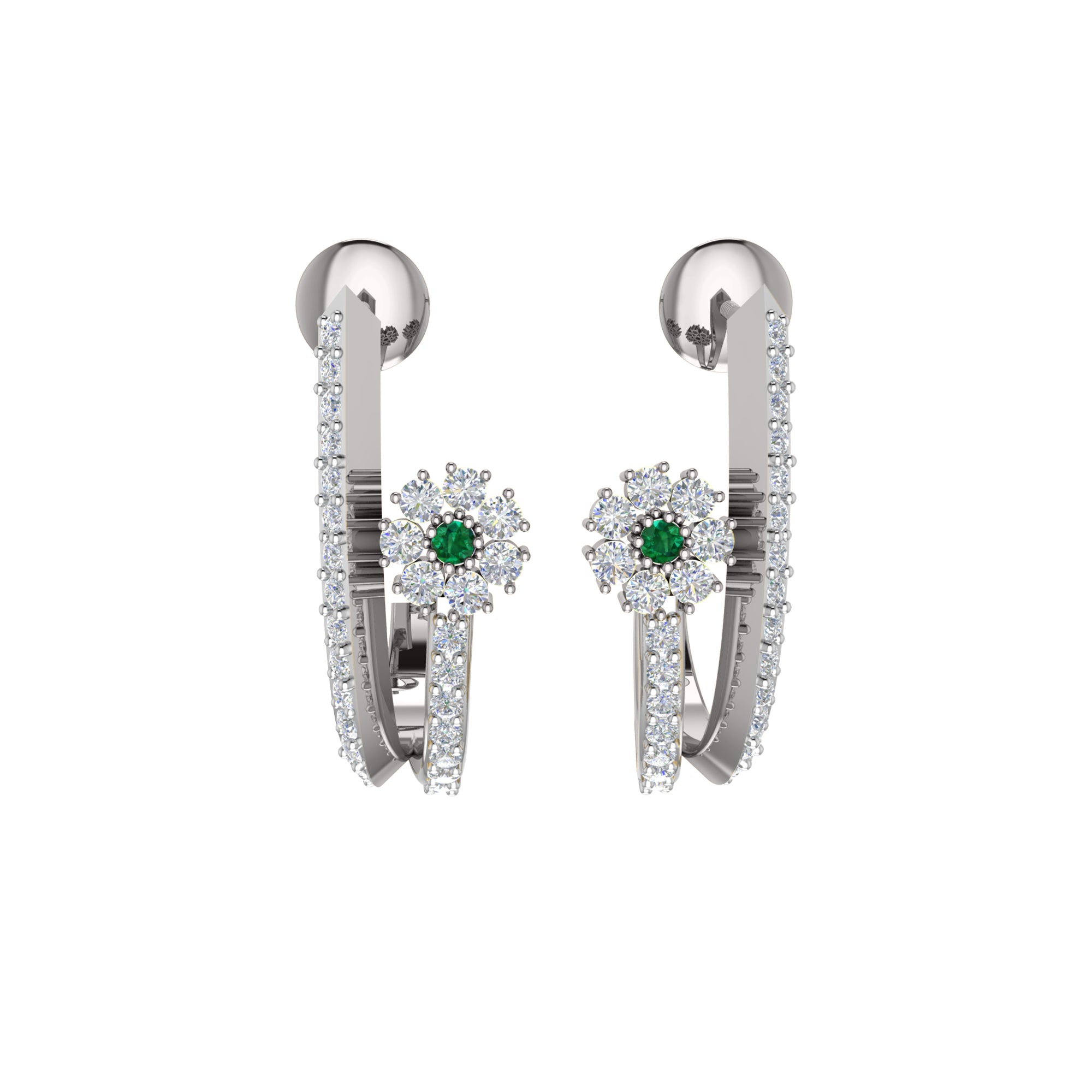 RKC 925 Sterling Silver Hoops & Huggies Earring Women Earring 14k Yellow Gold Over Wt 3.20 Height 20.00mm