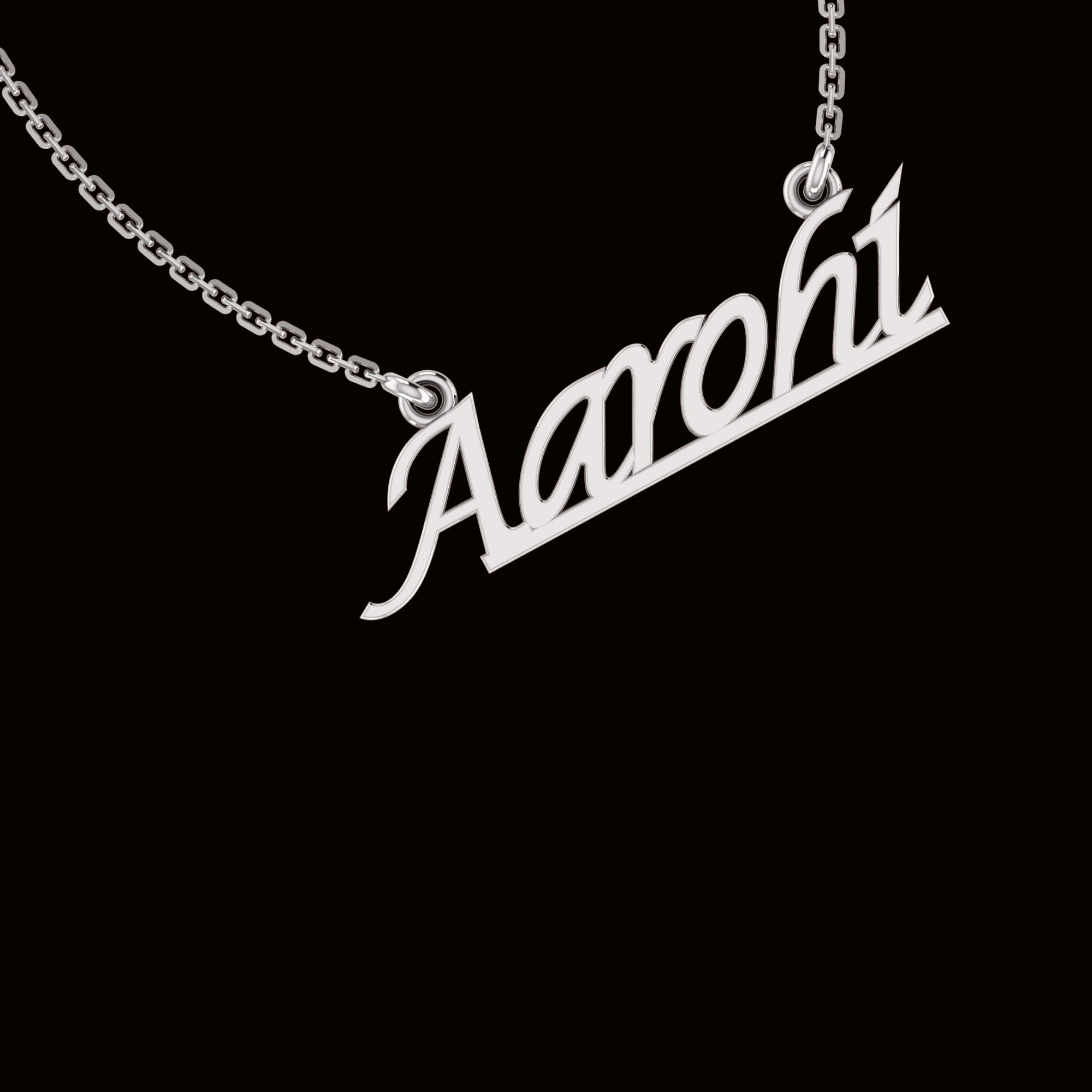 RKC Lettre Nom Pendentif Collier 925 Bijoux en Argent Plaqué Or Jaune 14K Poids du produit 3,70 GM Hauteur 11,10 MM