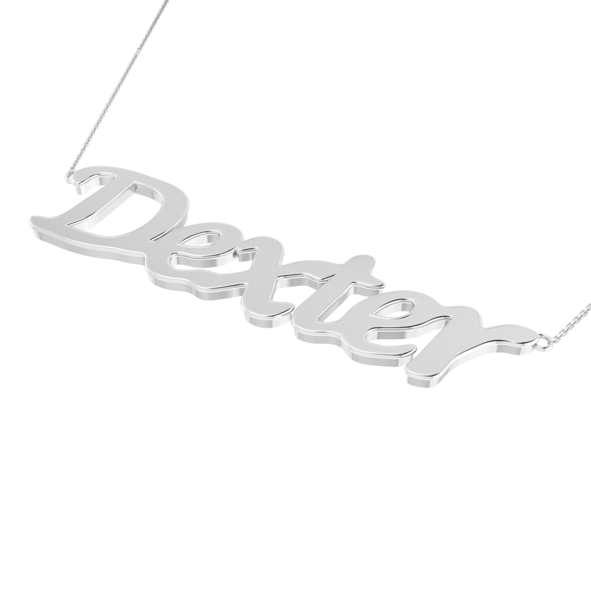 RKC 14k Yellow Gold Plated Initial Name Pendant Necklace Approx. Weight 5gm and Length 10mm