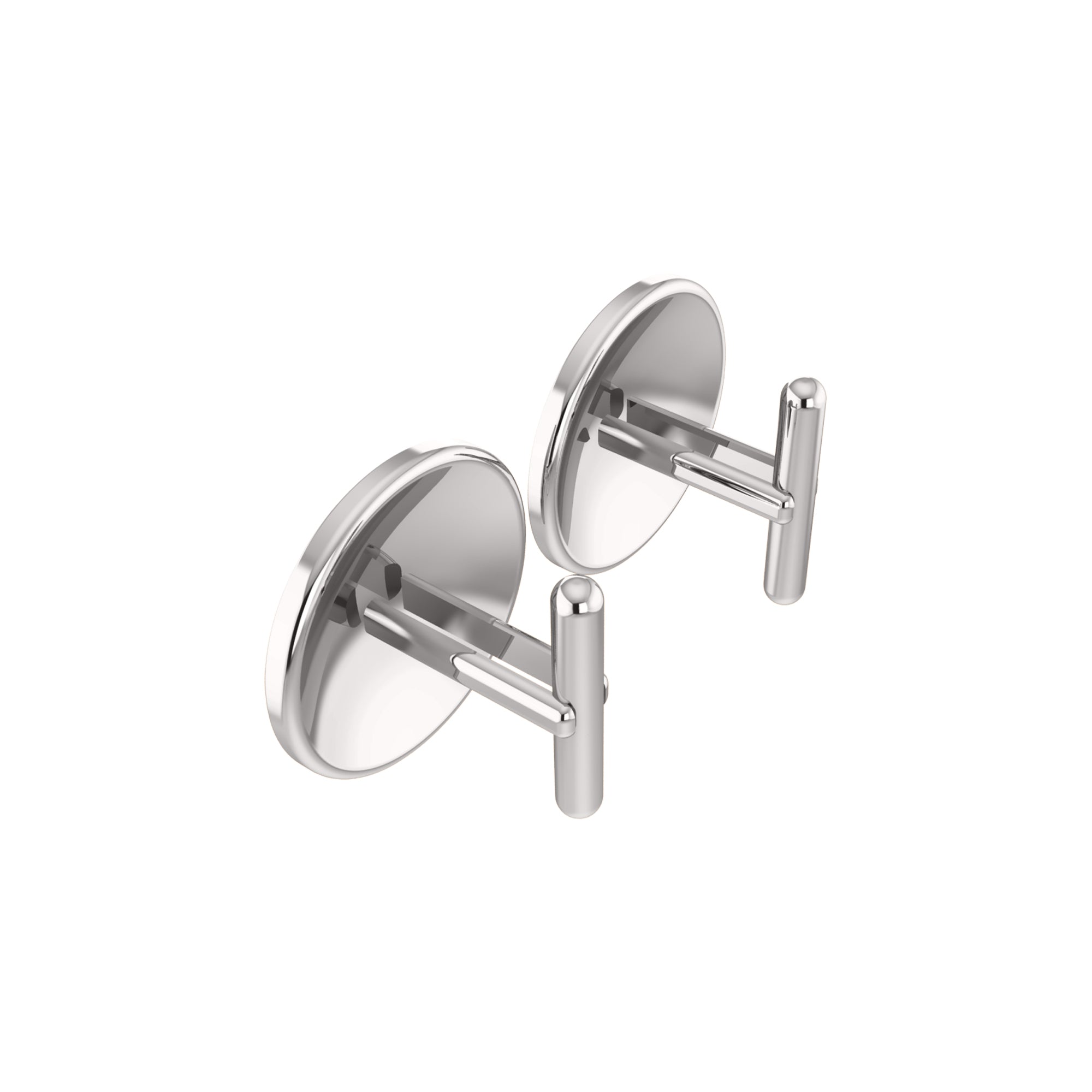 RKC 925 Sterling Silver Cufflinks & Brooch 14K Yellow Gold Plated Product Wt 3.20gm