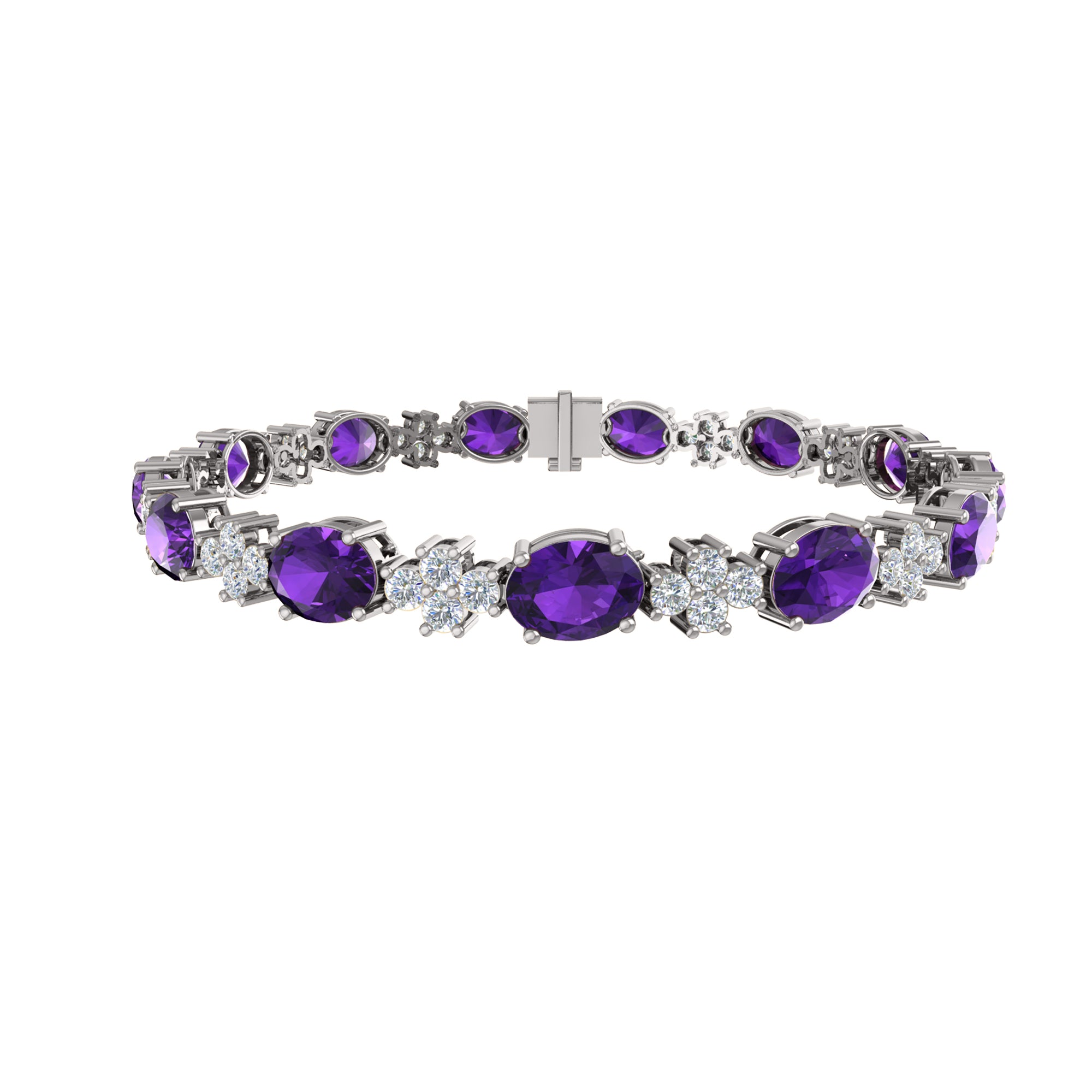 RKC 925 Sterling Silver 19.37 CT Moissanite for Women's Bracelet 14K Yellow Gold Plated Weight 14.00 GM