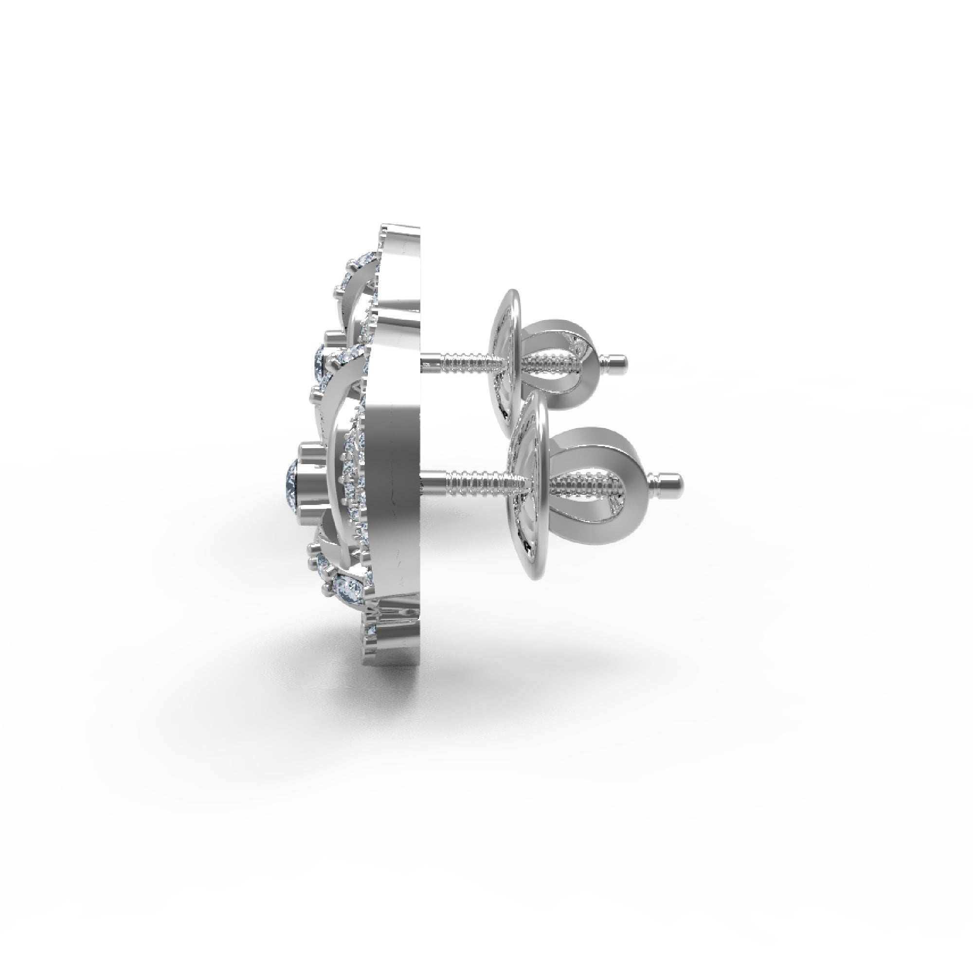 RKC 925 стерлингового срэбра Жаночыя завушніцы-гваздзікі 14k жоўты больш за 1,20 г вышыня 10,00 мм