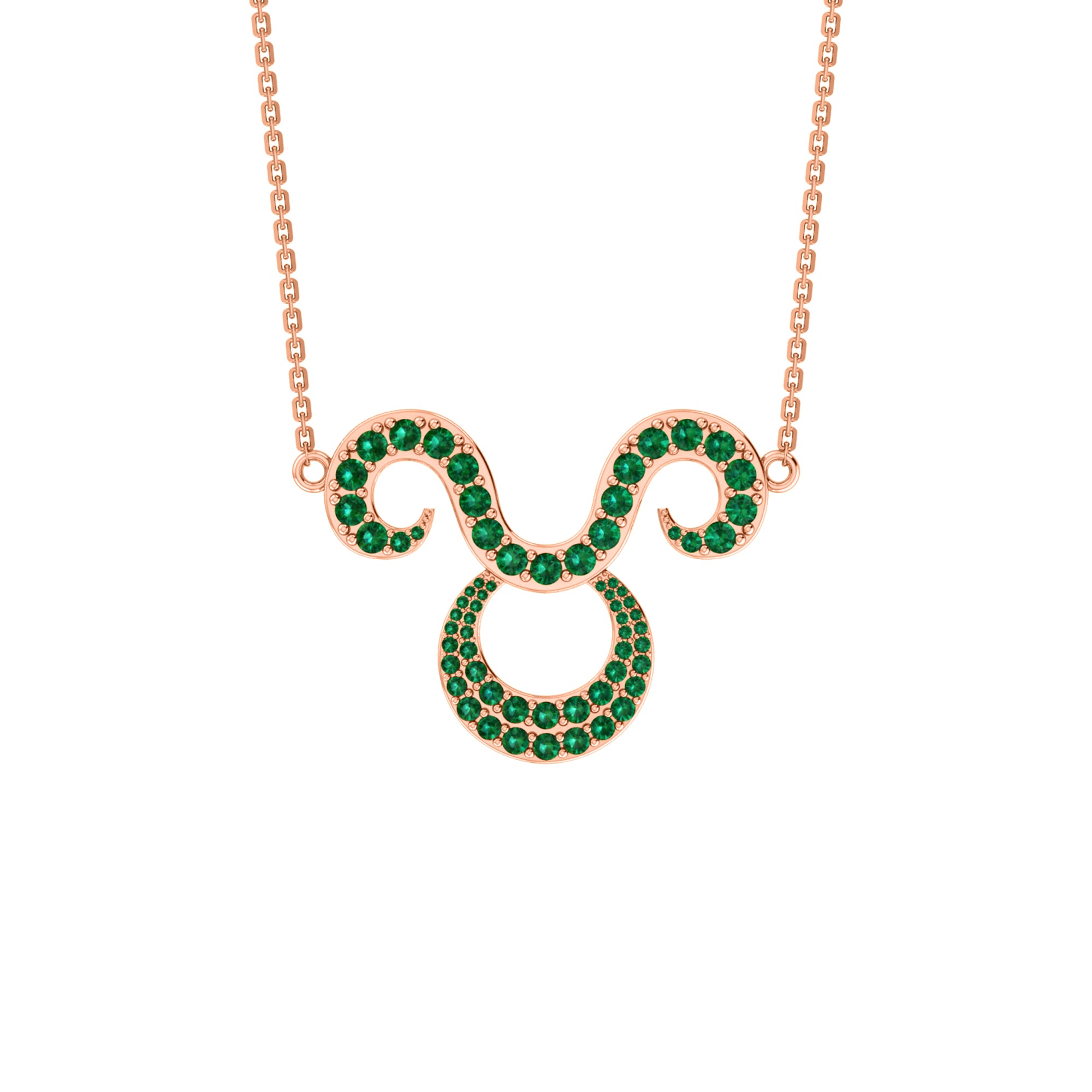 RKC 1.60Ct Moissanite Charming Aries Necklace Set 925 Silver 14k Yellow Gold Plated Weight 5.00gm Height 25.40mm