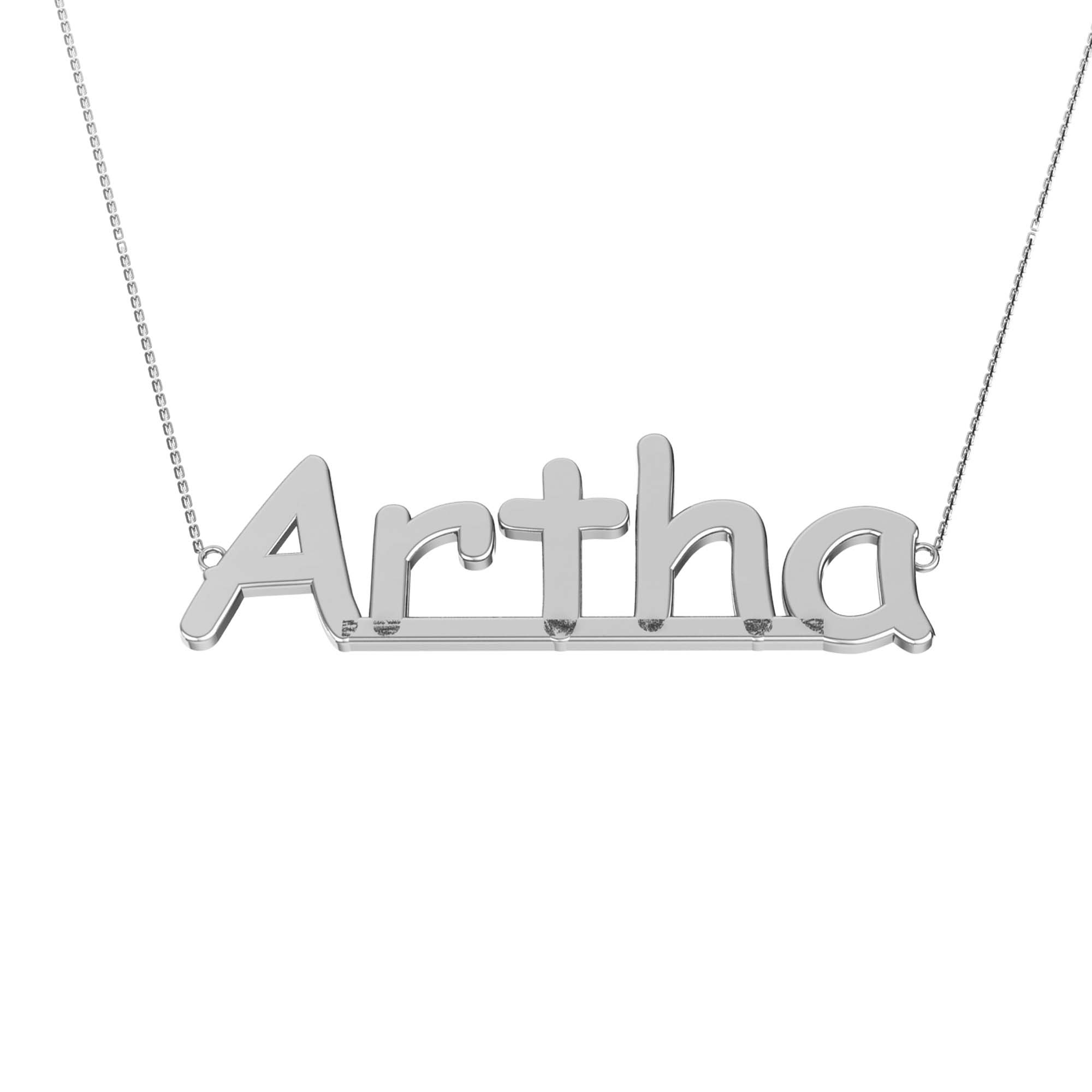 RKC Initial Customized Name Pendant 14k Yellow Gold Plated 925 Silver