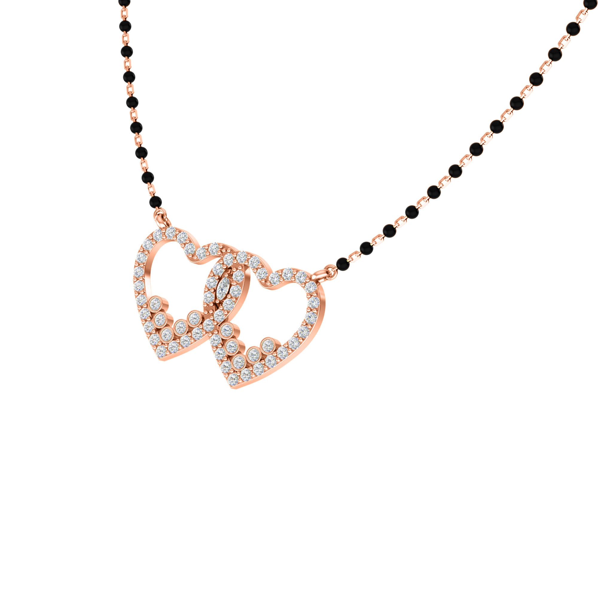 RKC 1.78Ct મોઈસાનાઈટ મહિલા મંગળસૂત્ર 925 સિલ્વર 14k યલો ગોલ્ડ પ્લેટેડ પ્રોડક્ટ વજન 6.00gm ઊંચાઈ 20.00mm