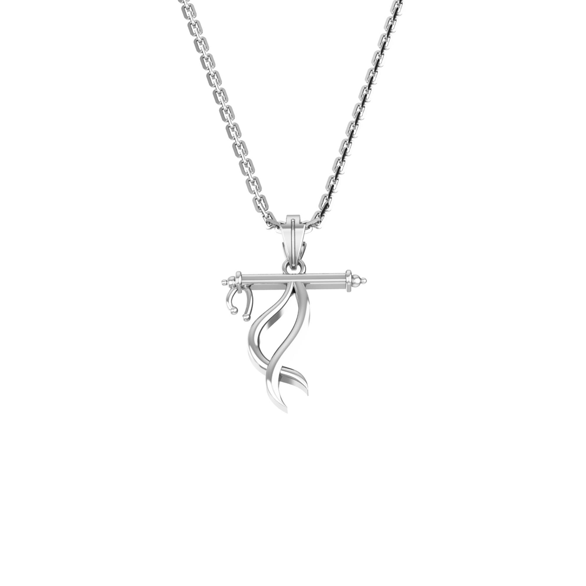 RKC Charming Pendant With Box Chain 14k Yellow/ White/ Rose Gold Plated