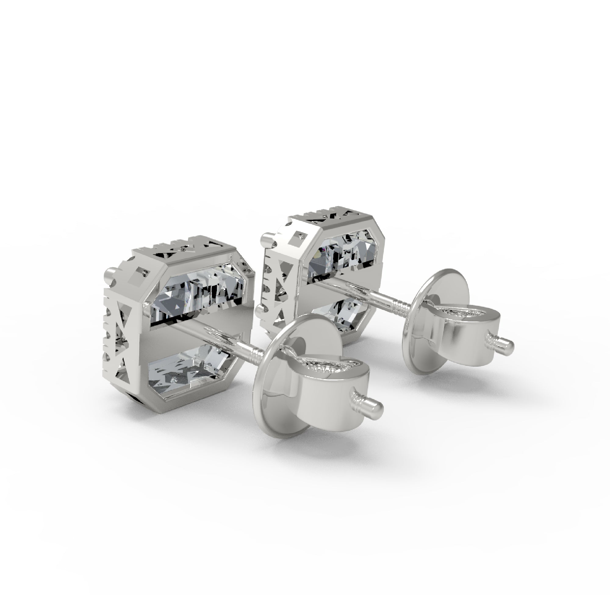 Жаночыя завушніцы-гваздзікі з стерлингового срэбра RKC 925, 14 карат, жоўты, больш за вагу 2,3 г, вышыня 7,80 мм