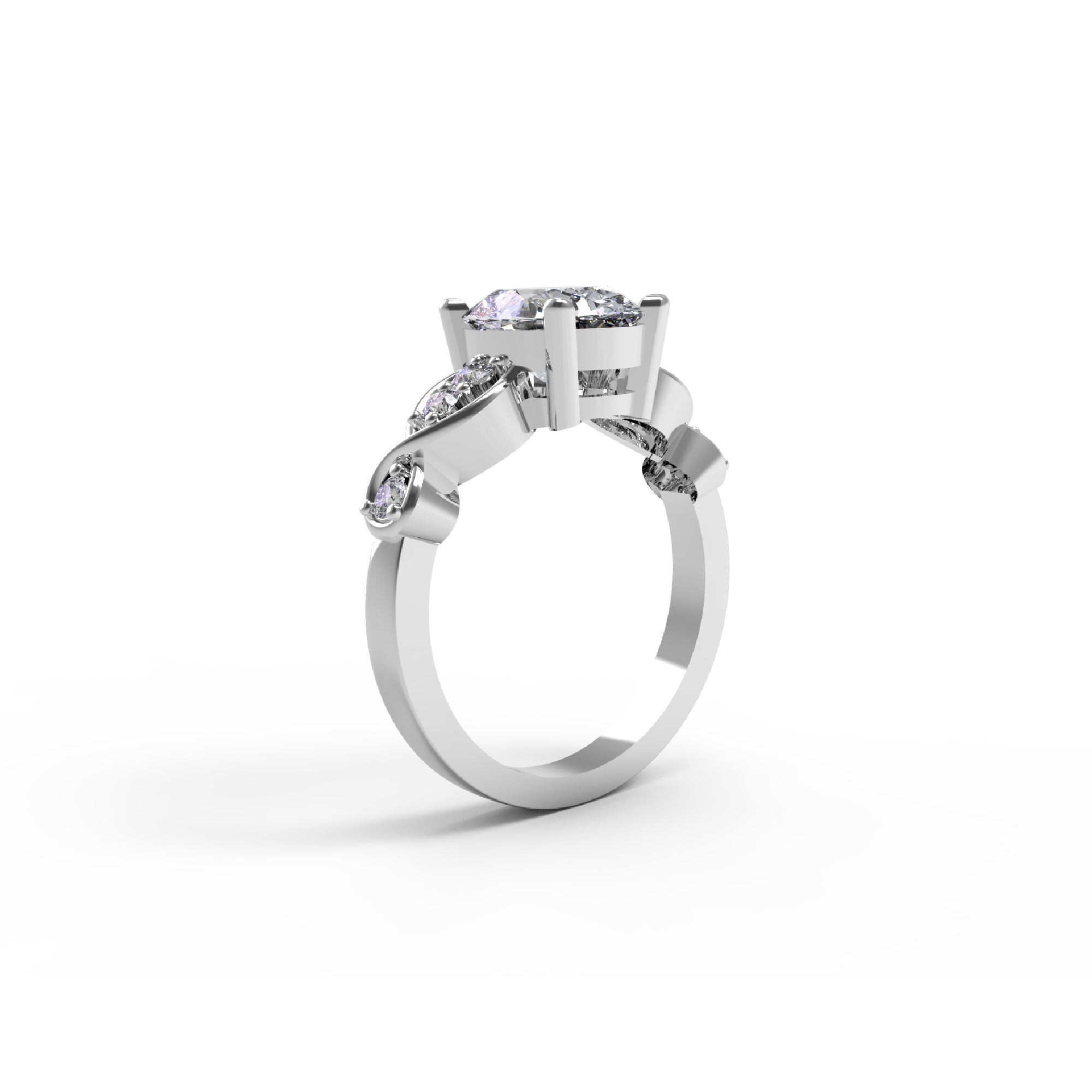 Пярсцёнак RKC з муасанітам авальнай агранкі на гадавіну вяселля 925 пробы з жоўтым пазалочаным пакрыццём Вага 4,50 г Шырыня 2,50 мм