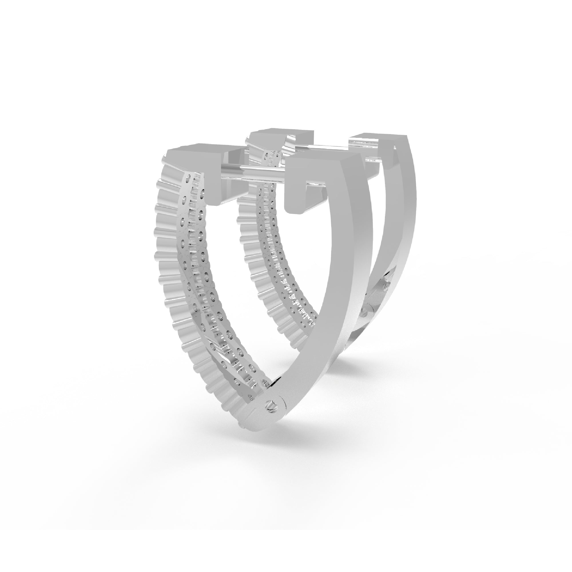 RKC 925 スターリングシルバー クリップオン フープ レディース イヤリング 14K イエロー 製品重量 4.00 GM 高さ 15.50 MM