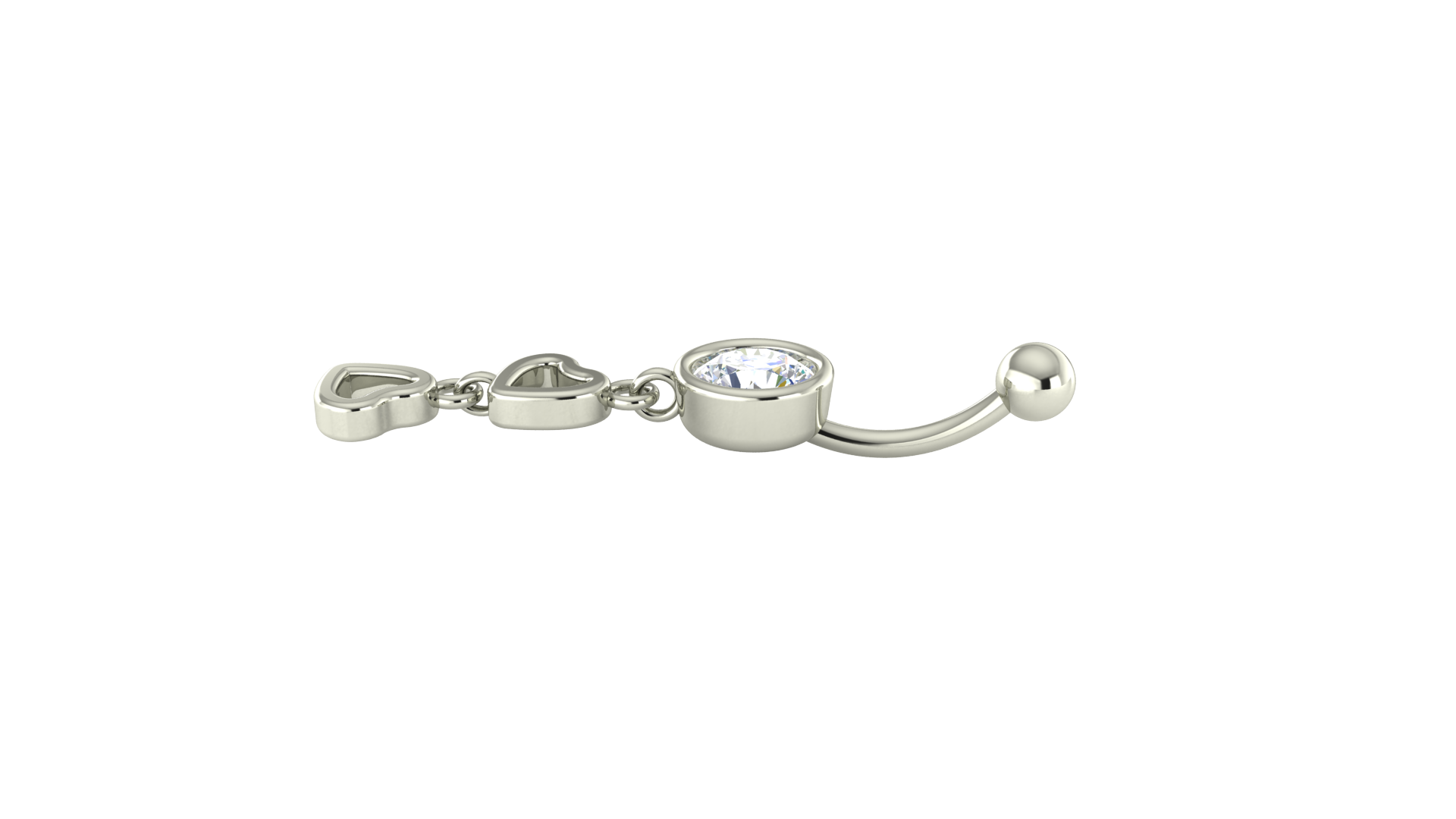 RKC JEWELRY 925 Sterling Silver Women Belly Button Jewelry 14k Yellow Gold Plated Product Wt 1.10 gm