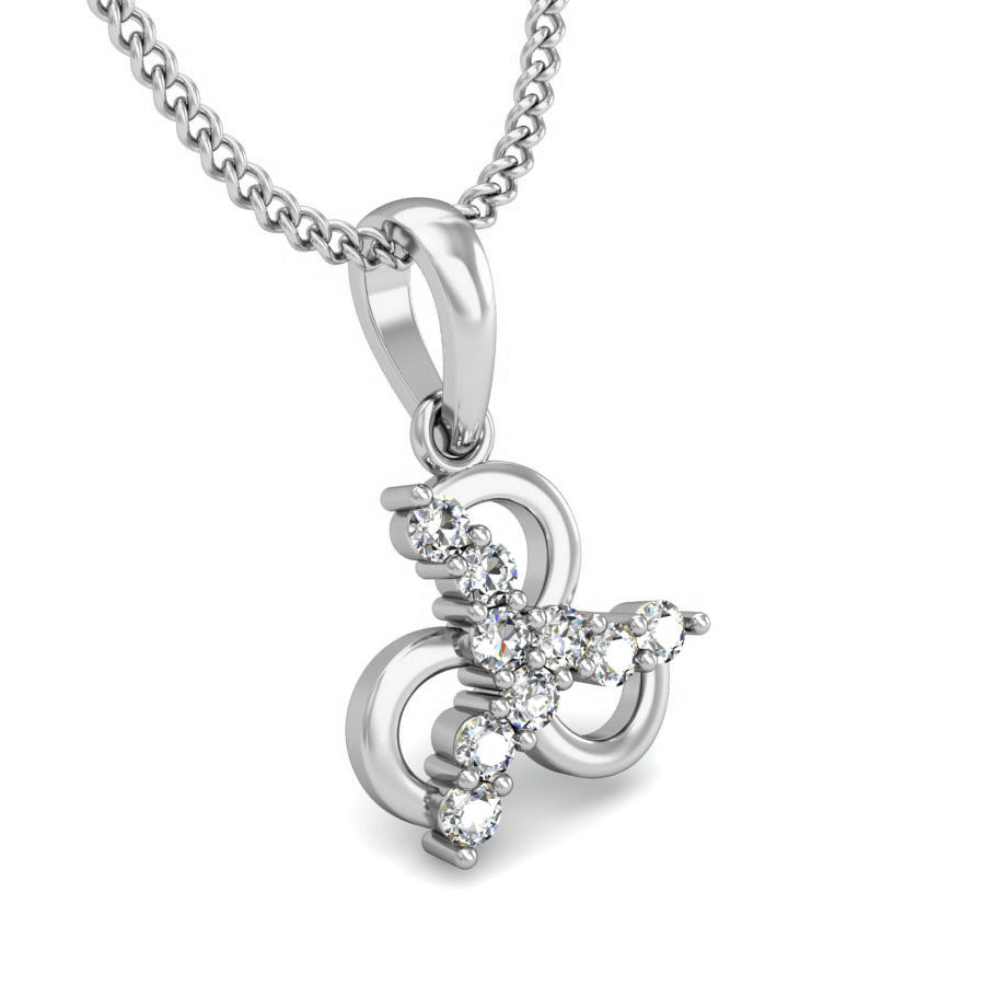 RKC ফুলের আকৃতির 0.09Ct ময়সানাইট বার্ষিকী উপহারের দুল 14K হলুদ সোনার প্রলেপযুক্ত Wt 2.7gm উচ্চতা 14.5mm