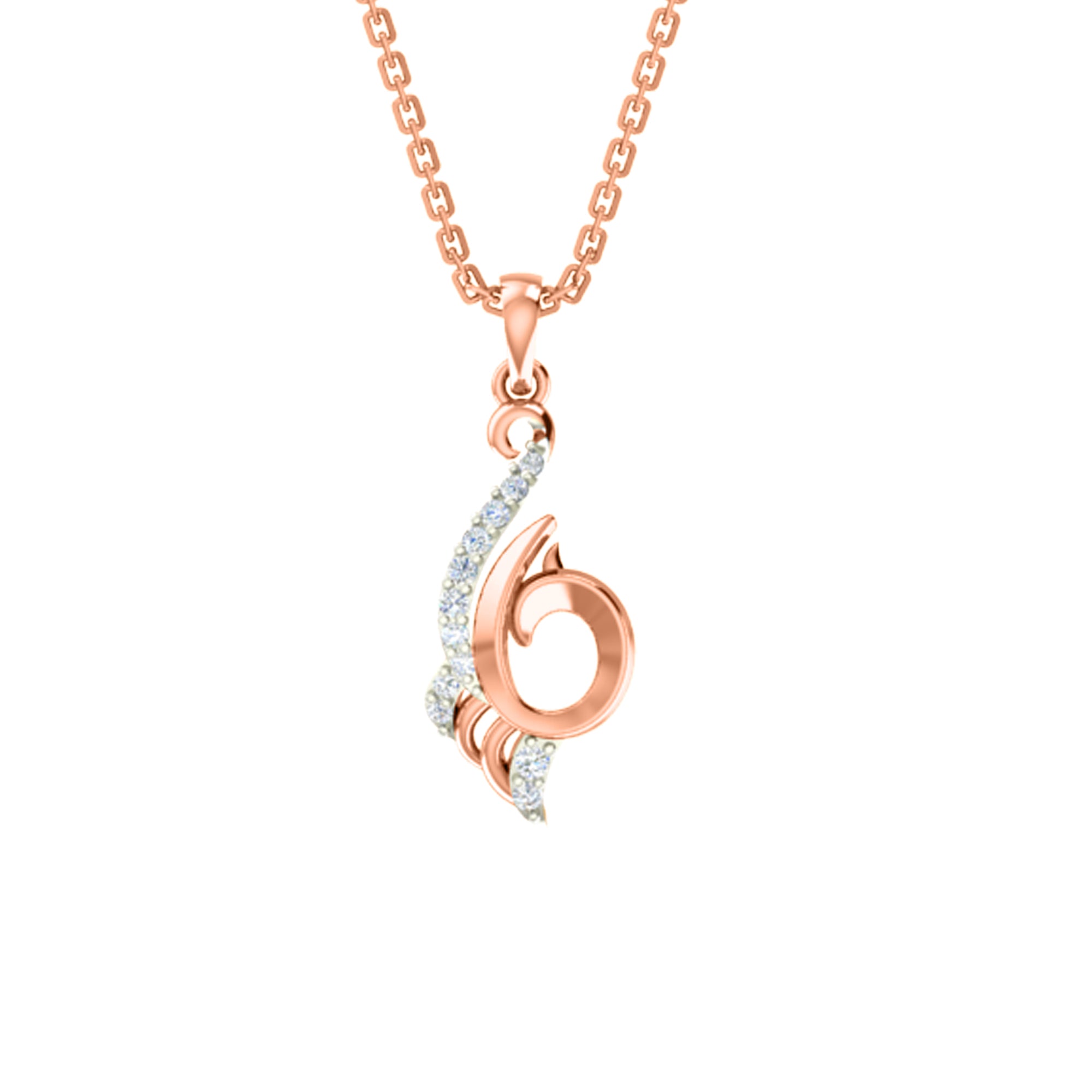 RKC 925 સિલ્વર ગોલ્ડન ટોટલ 0.21Ct મોઈસાનાઈટ પેન્ડન્ટ Wt 3.30gm અને Wt એરિંગ 1.60gm સેટ 14K યલો ગોલ્ડ પ્લેટેડ સાથે