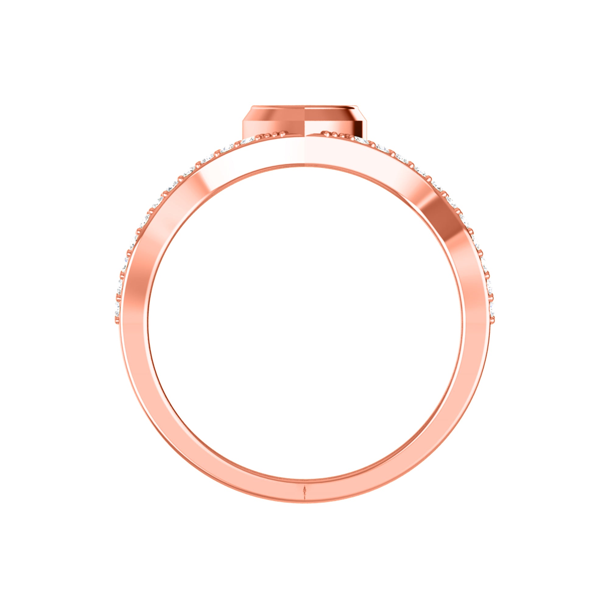 RKC szív moissanite eljegyzési gyűrű 925 ezüst 14K fehérarany bevonattal női súlyhoz 3,50 g