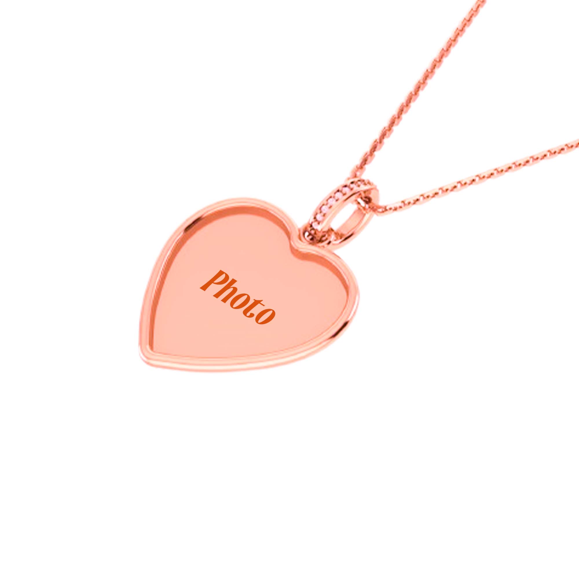 RKC 14k Yellow Gold Plated Photo Pendant Necklace 925 Silver Memory Pendants Weight 6mm And Height 21 mm