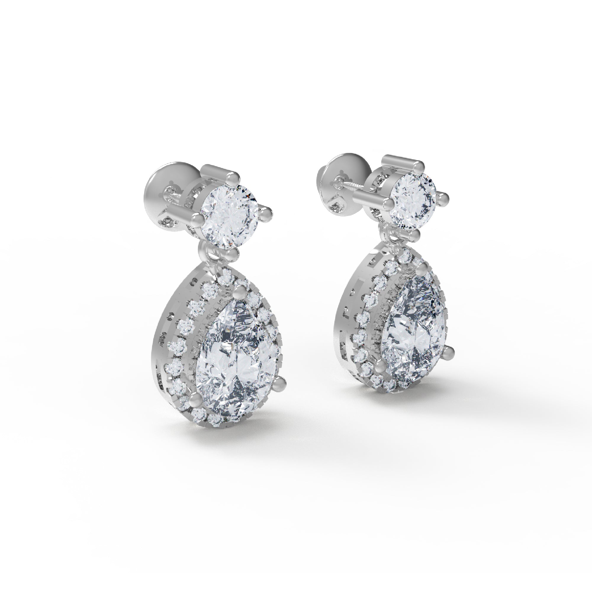 RKC 925 стерлингового срэбра жаночая завушніца з грушай, 14 карат, жоўтая больш за вагу 4,20 GM, вышыня 21,00 мм