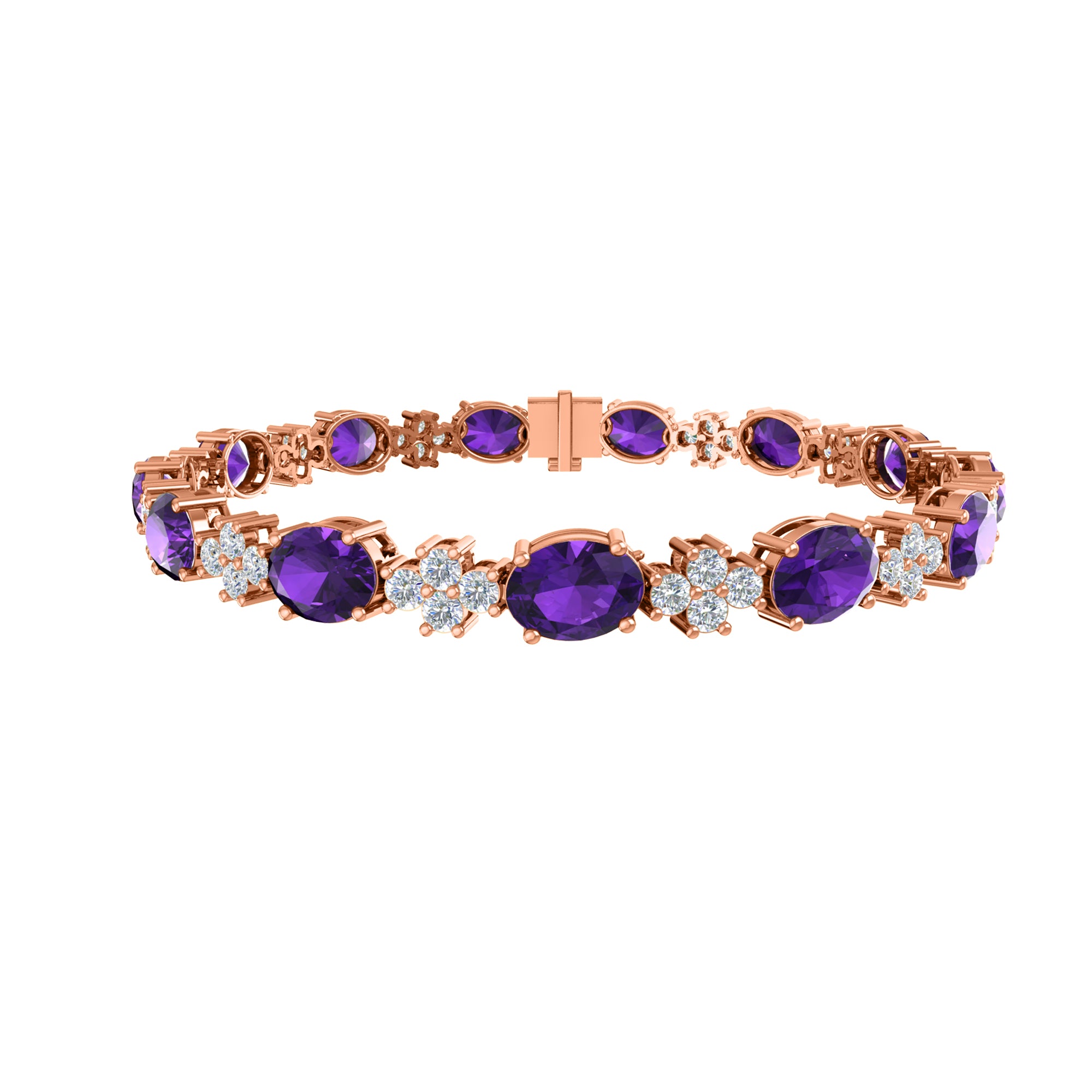 RKC 925 Sterling Silver 19.37 CT Moissanite for Women's Bracelet 14K Yellow Gold Plated Weight 14.00 GM