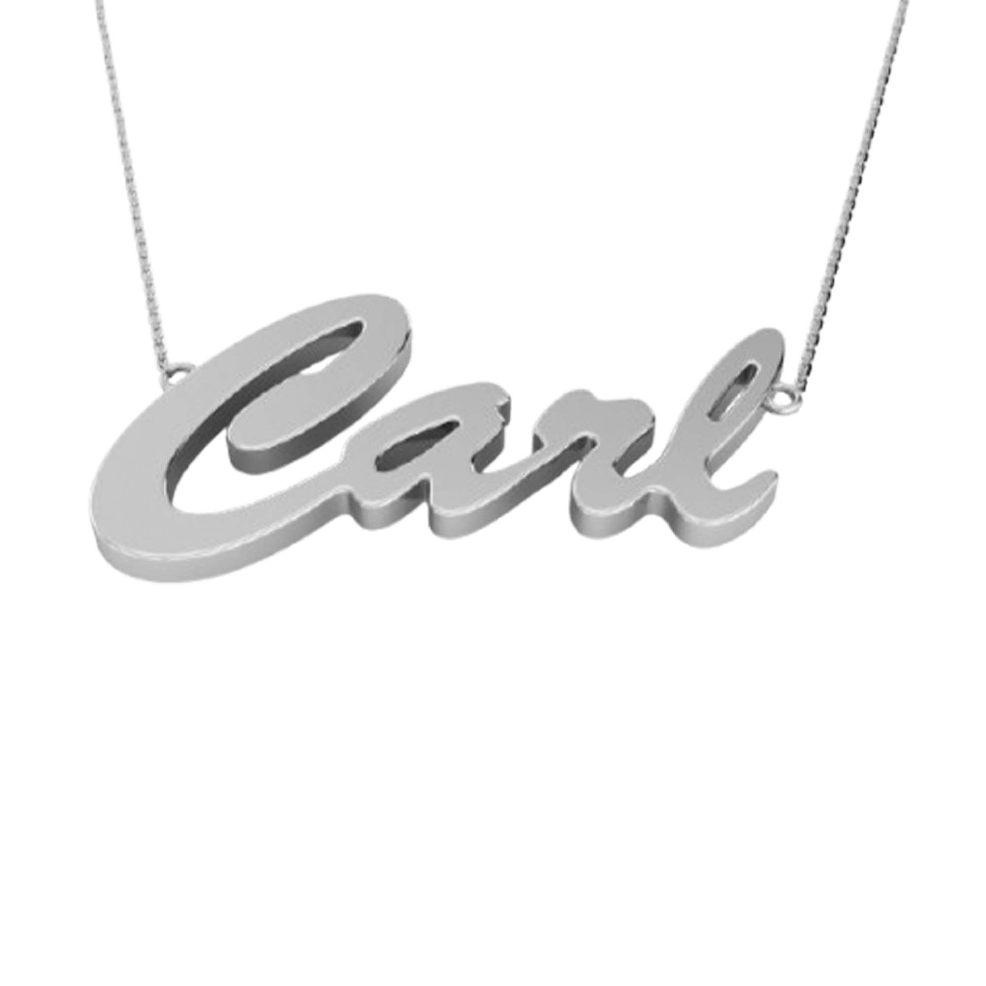 RKC Unique Style Initial Name Pendant Necklace 14k Yellow Gold Plated