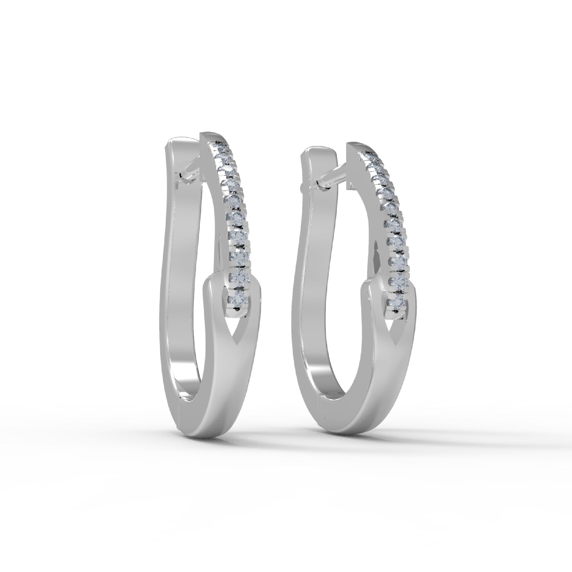 RKC 925 স্টার্লিং সিলভার হুপ মহিলাদের কানের দুল 14k হলুদ ওভার পণ্য Wt 3.40 GM উচ্চতা 19.00 MM